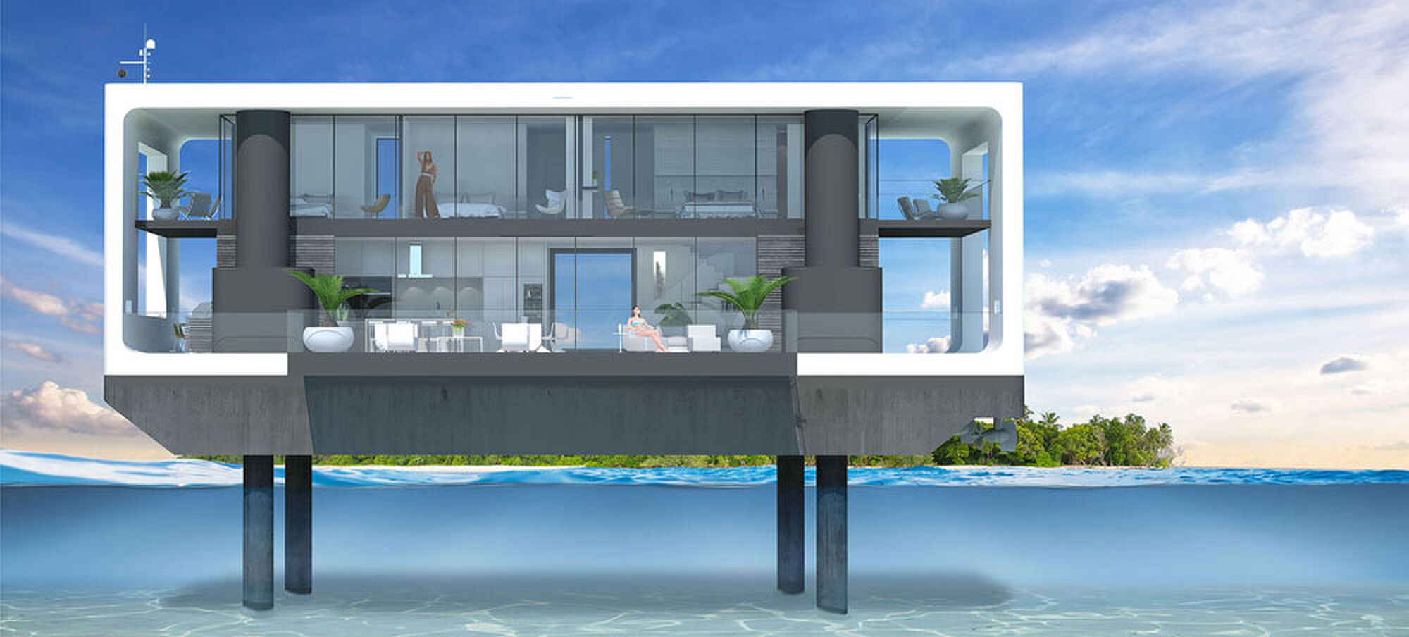 arkup woonjacht wonen op 't water Pure Luxe