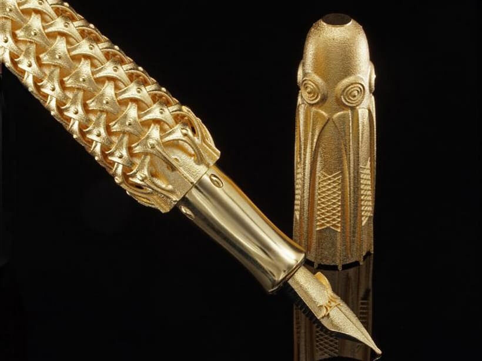 spica virginis gouden 3d-geprinte vulpen Pure Luxe