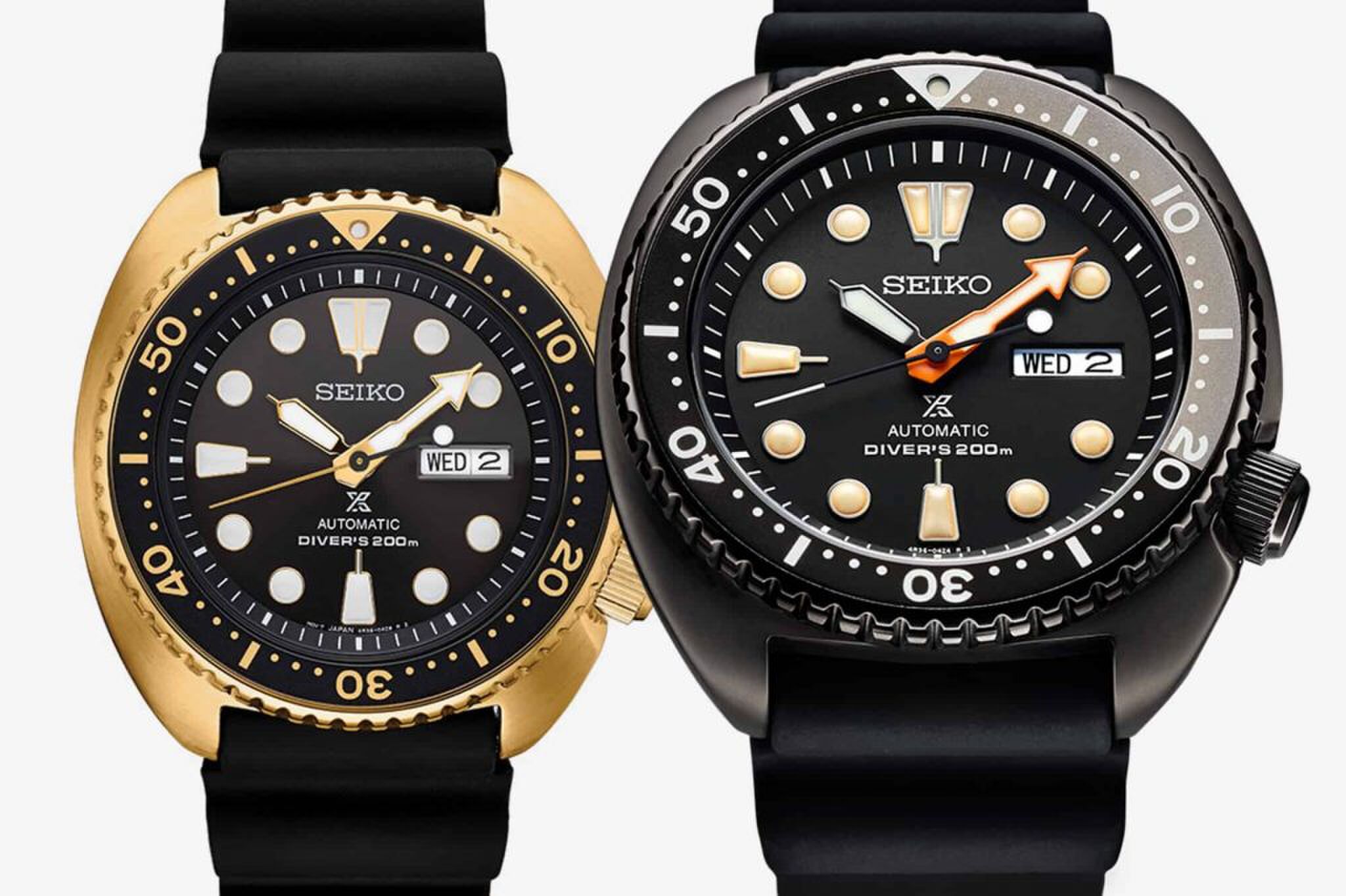twee nieuwe Seiko turtle divers Pure Luxe