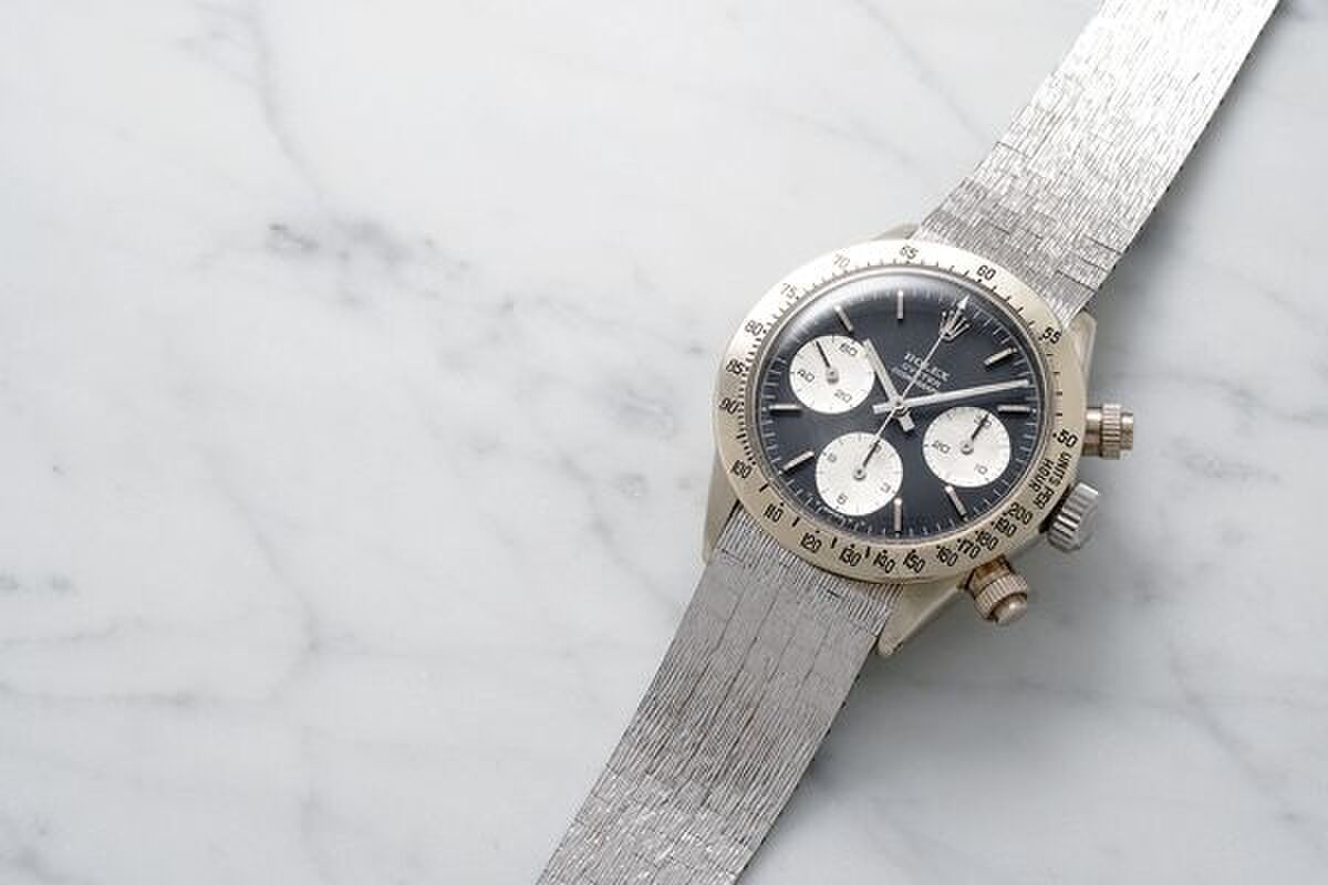 Rolex daytona Unicorn reference 6265 witgoud John Goldberger Philips auctions Pure Luxe