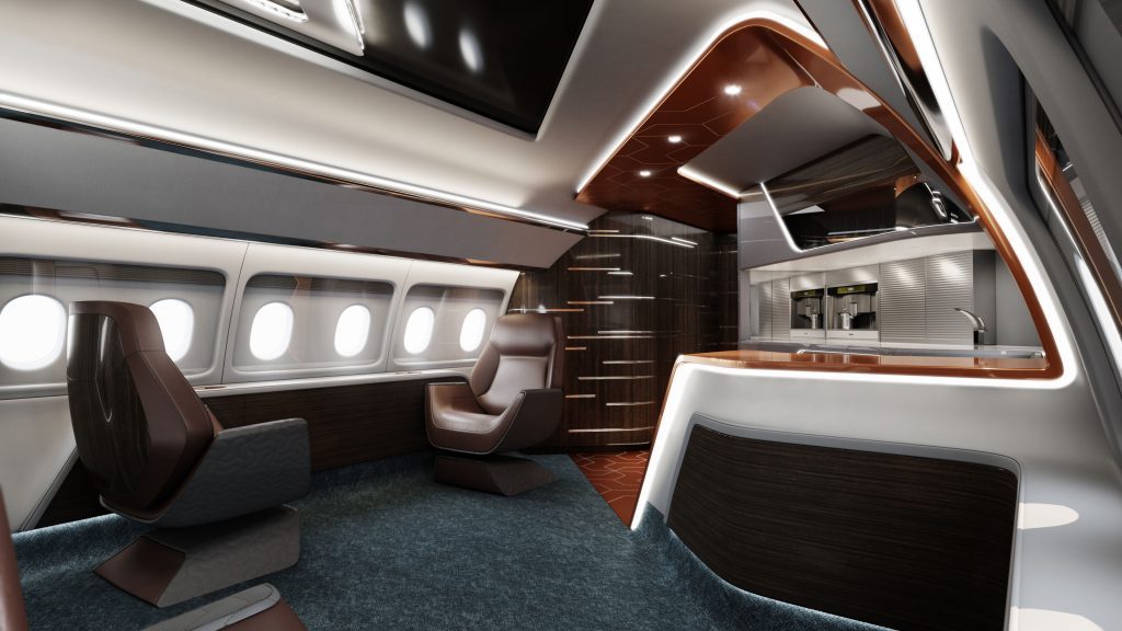 design q interieur ontwerp privévliegtuig Pure Luxe