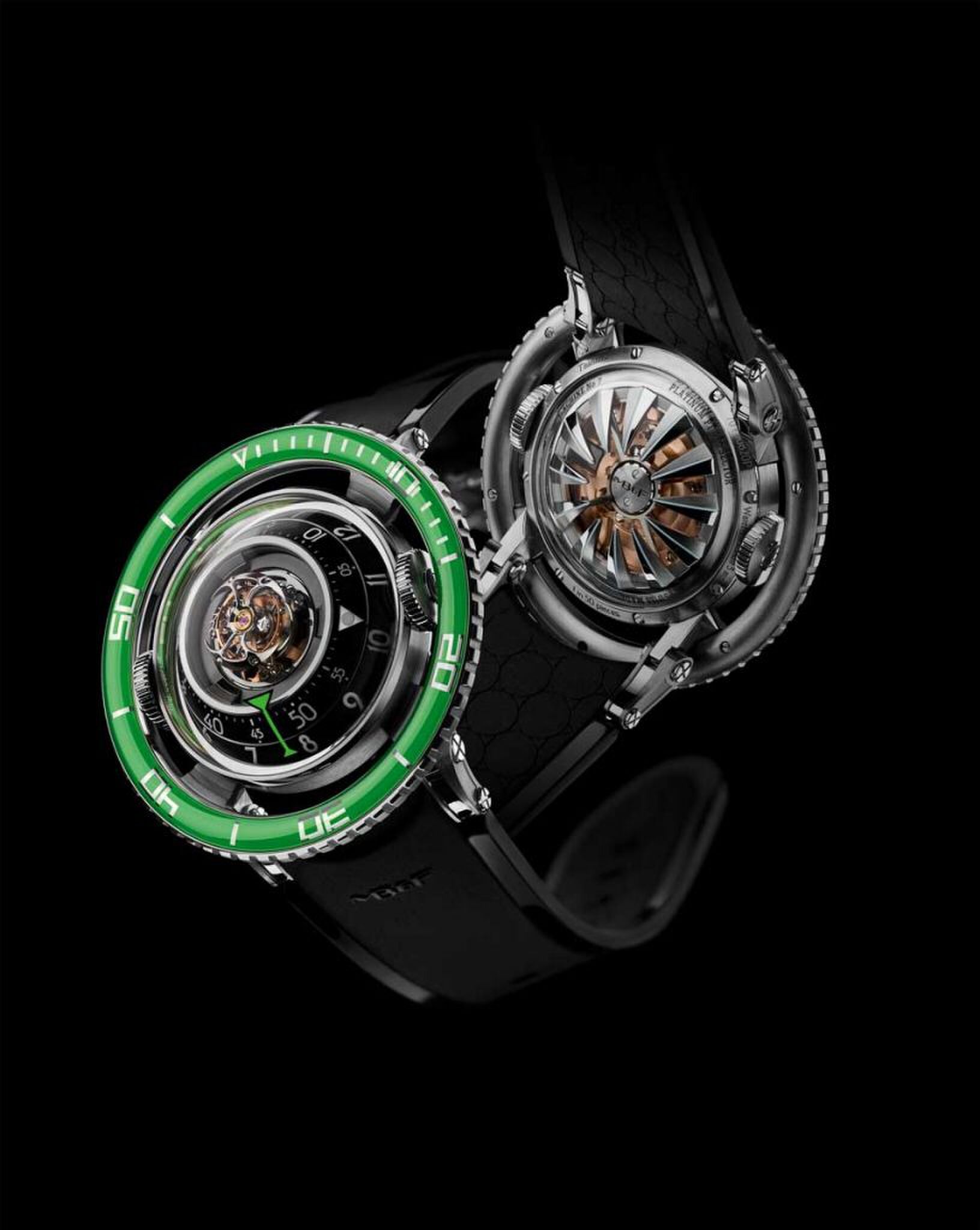MB&F HM7 Aquapod green horloge horlogerie Pure Luxe