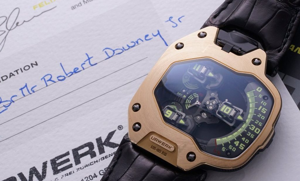 urwerk genève horloge ur-110 RS Robert Downey Jr. Spiderman Homecoming veiling Pure Luxe