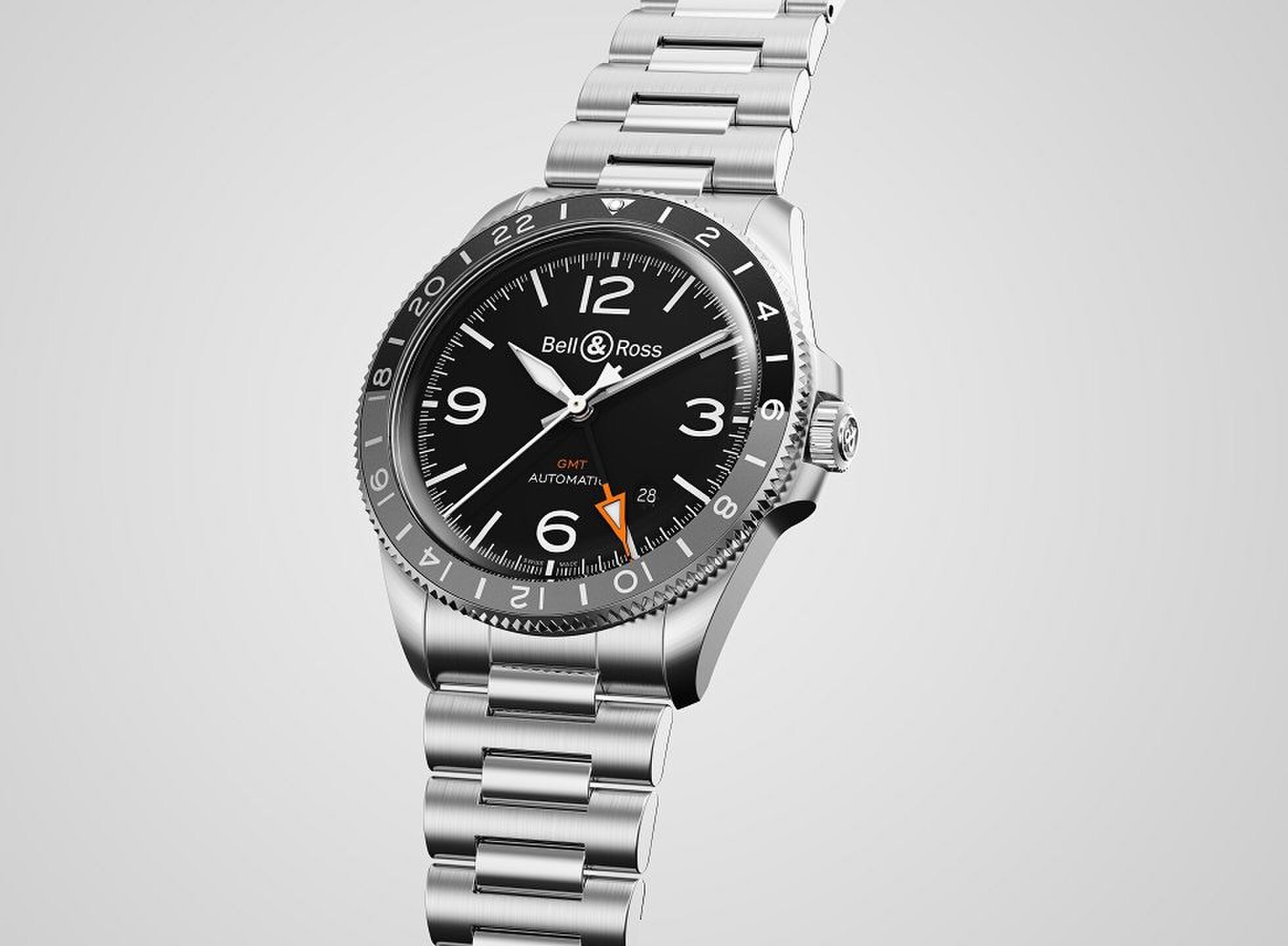 bell & ross br v2-93 gmt horloge tool watch Pure Luxe
