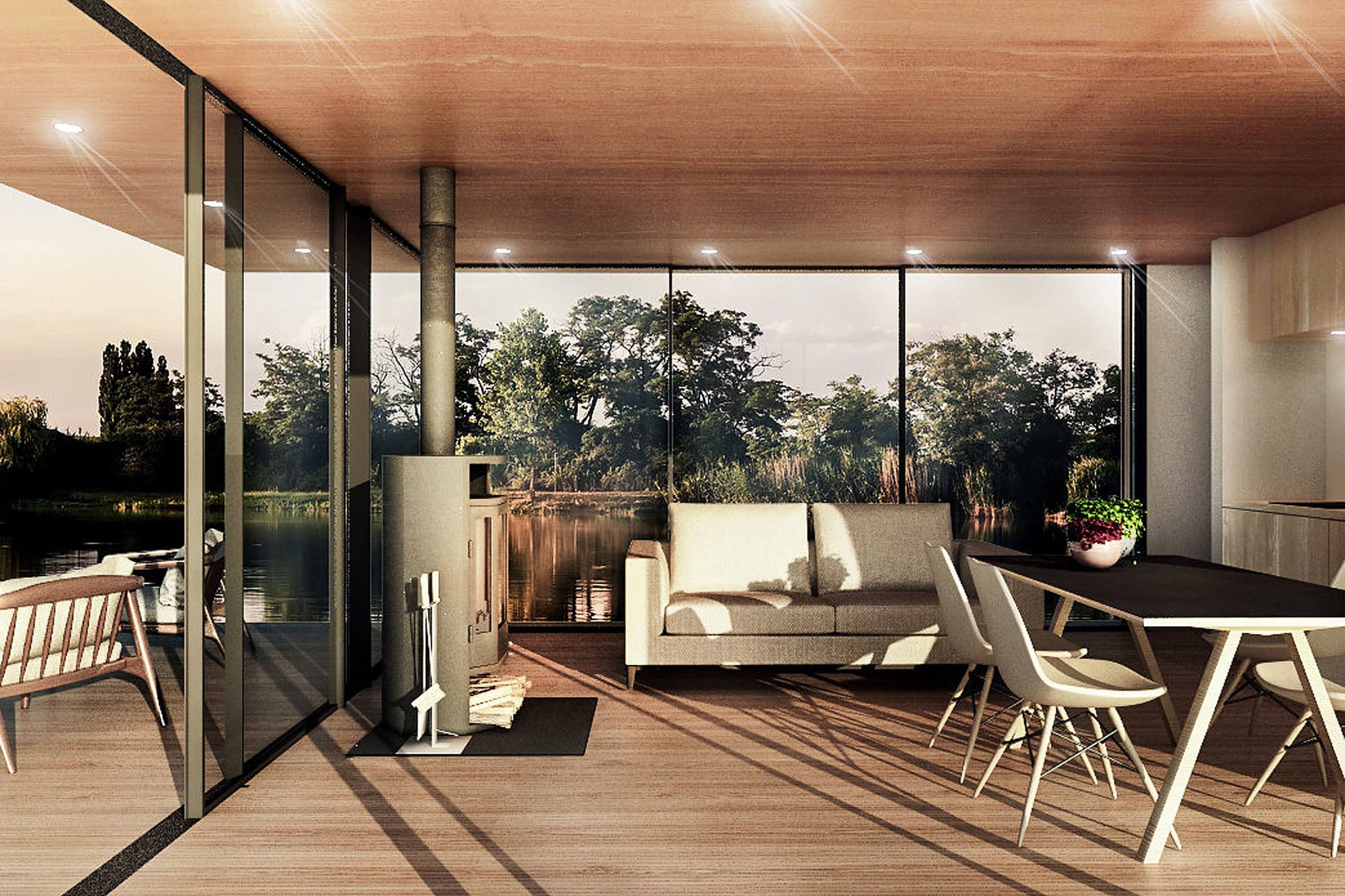 naturecruiser floating houseboat woonboot Pure Luxe