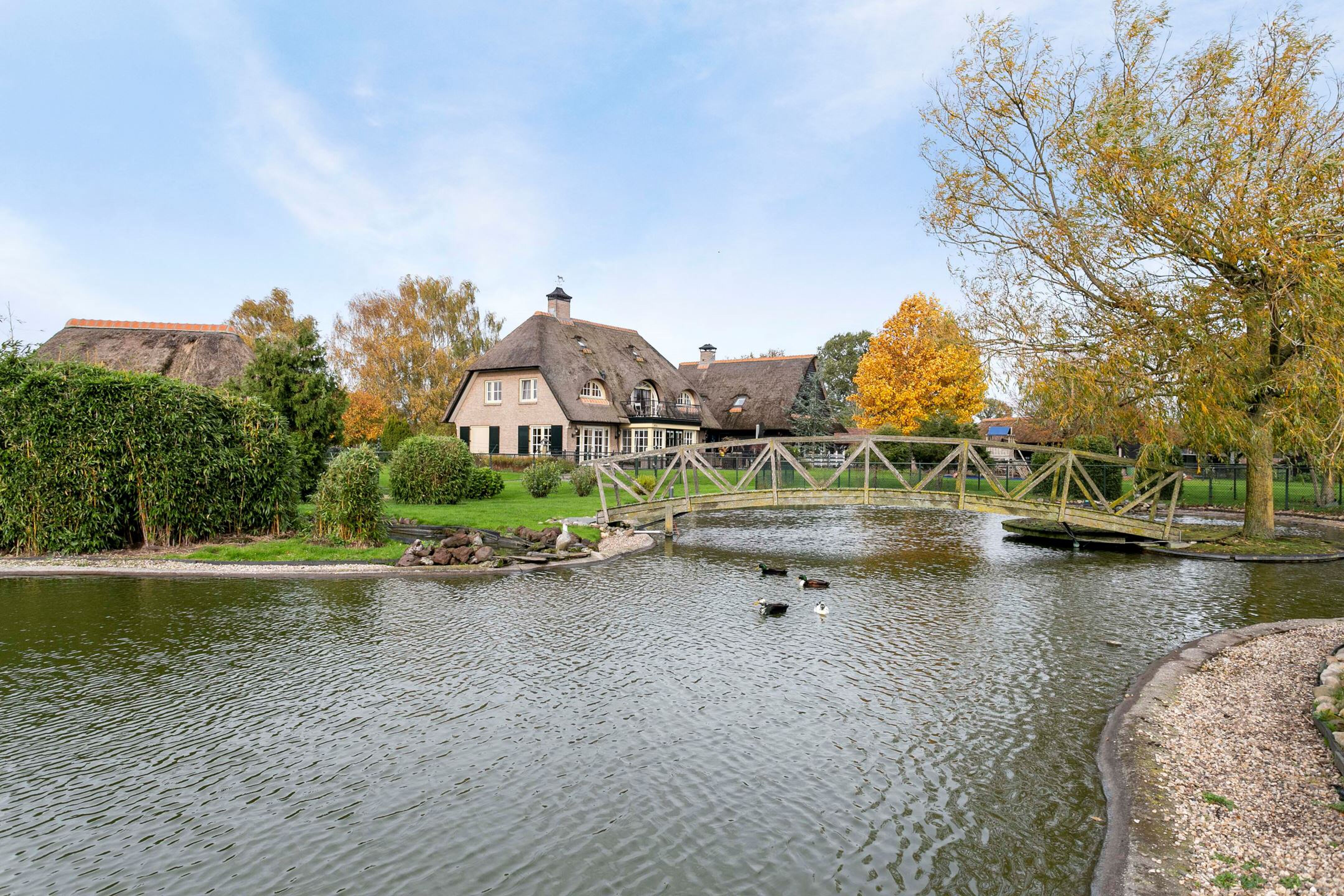 Rietgedekte landhuis