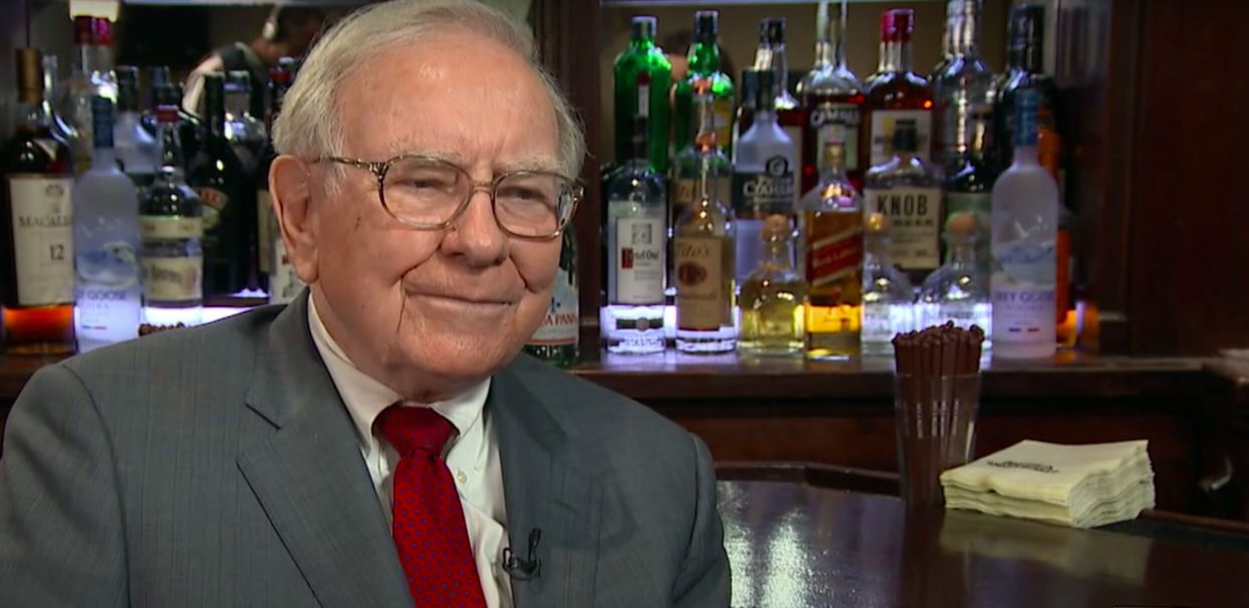 Warren Buffett tijdens een interview