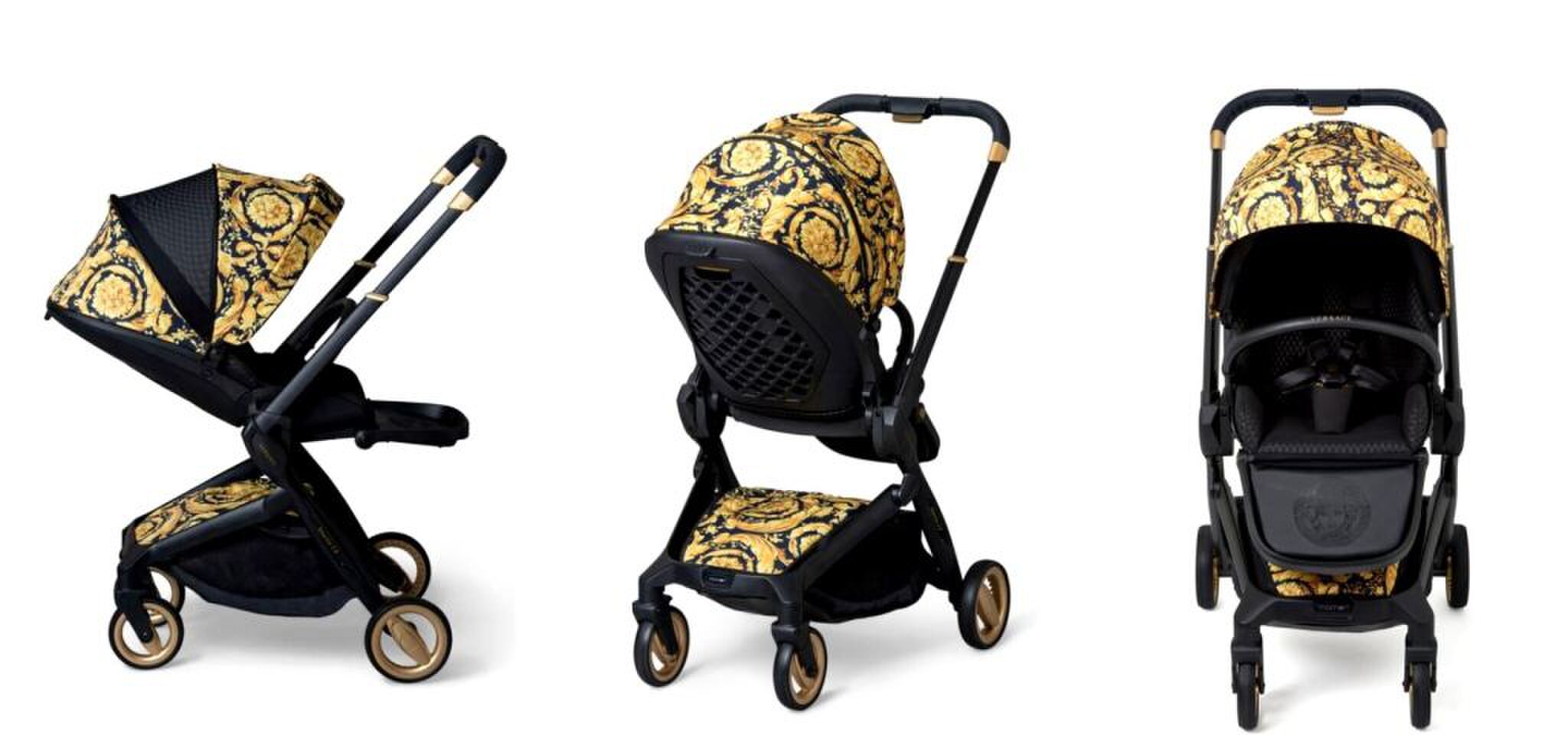 Opvallen doe je zeker met deze Versace kinderwagen