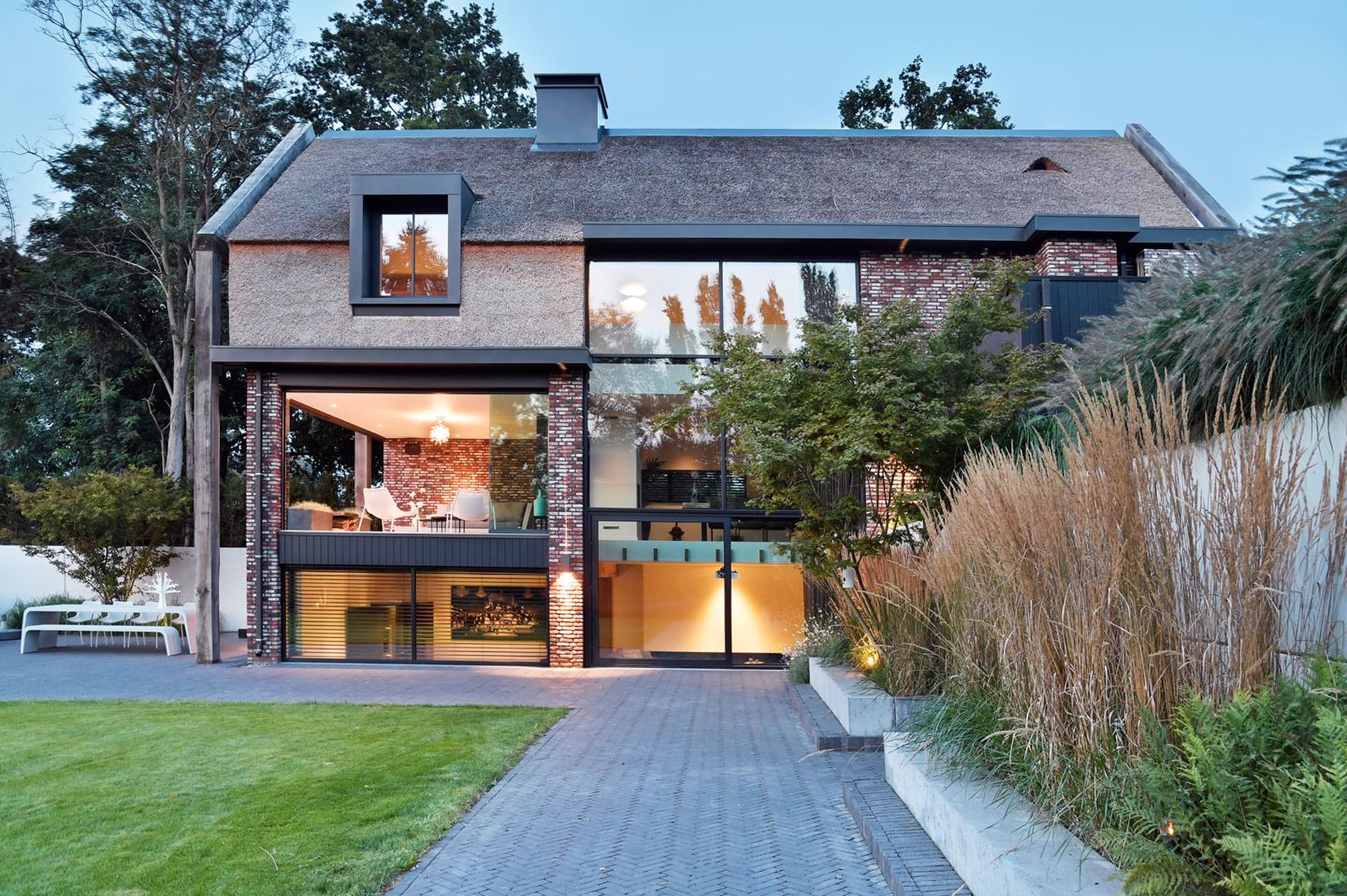 rietgedekte villa