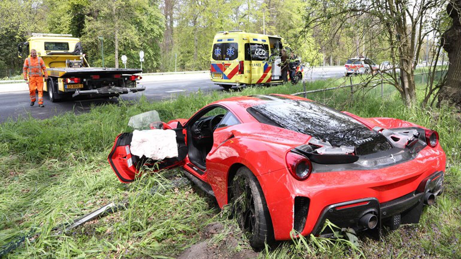 Ferrari crash