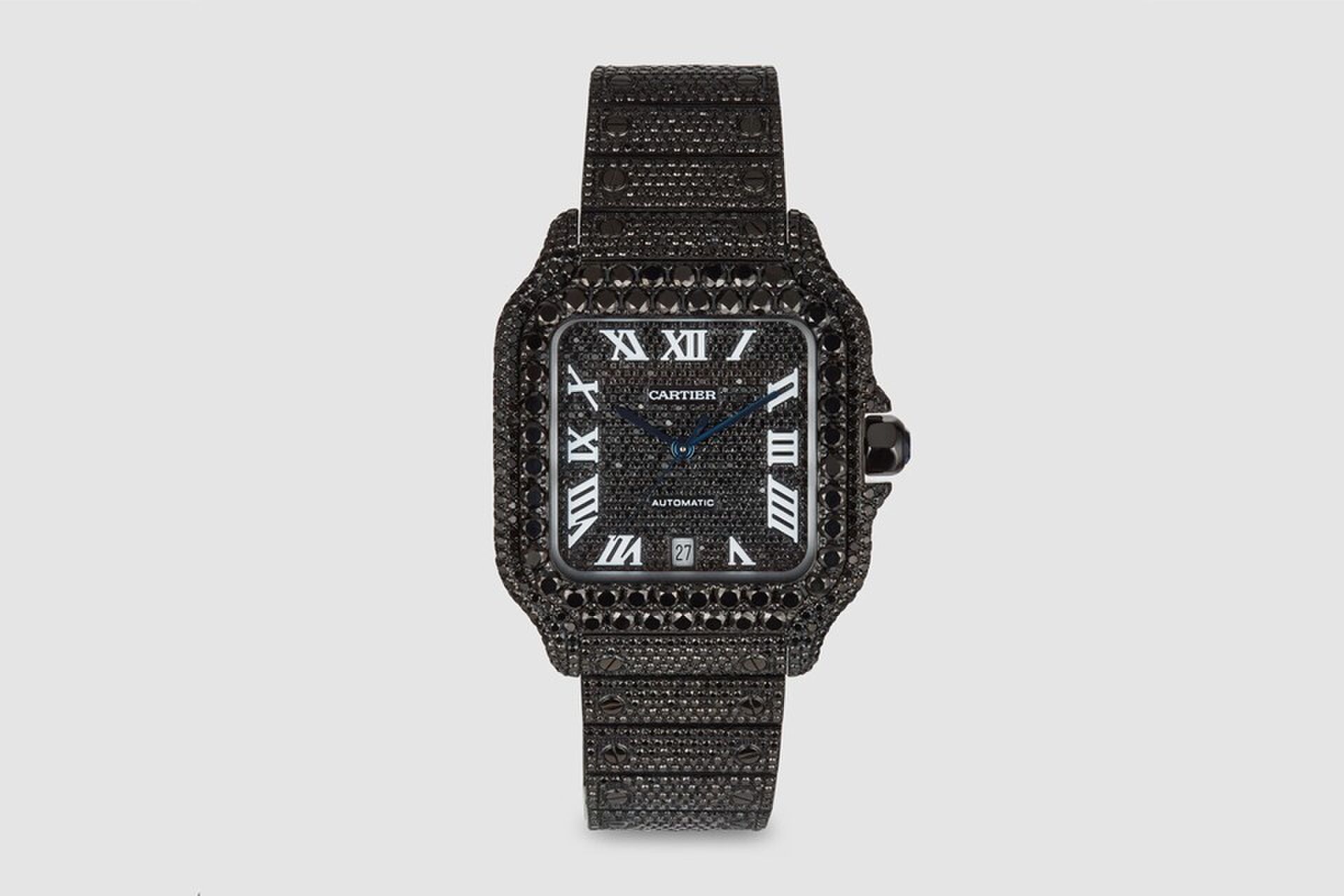 Cartier Santos zwart