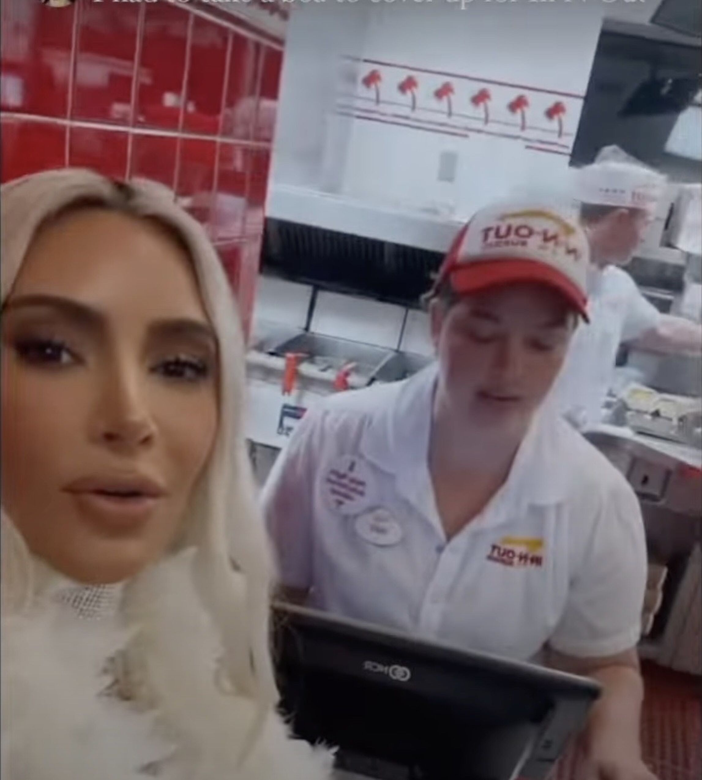 Kim Kardashian in In-N-Out Burger