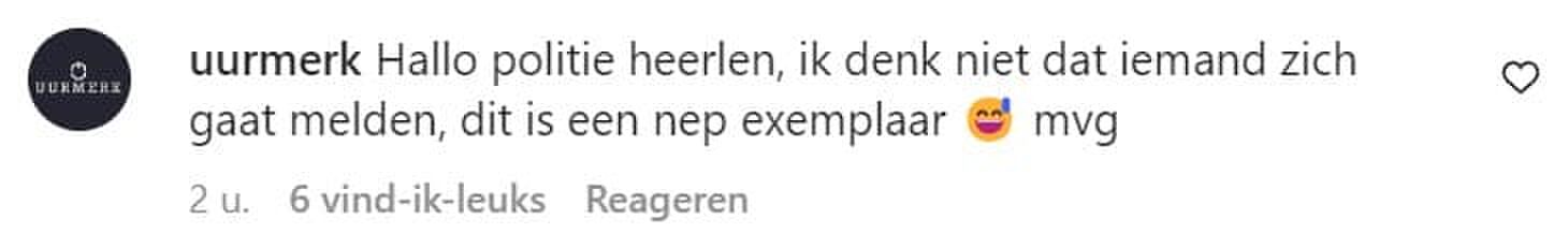 Rolex gevonden