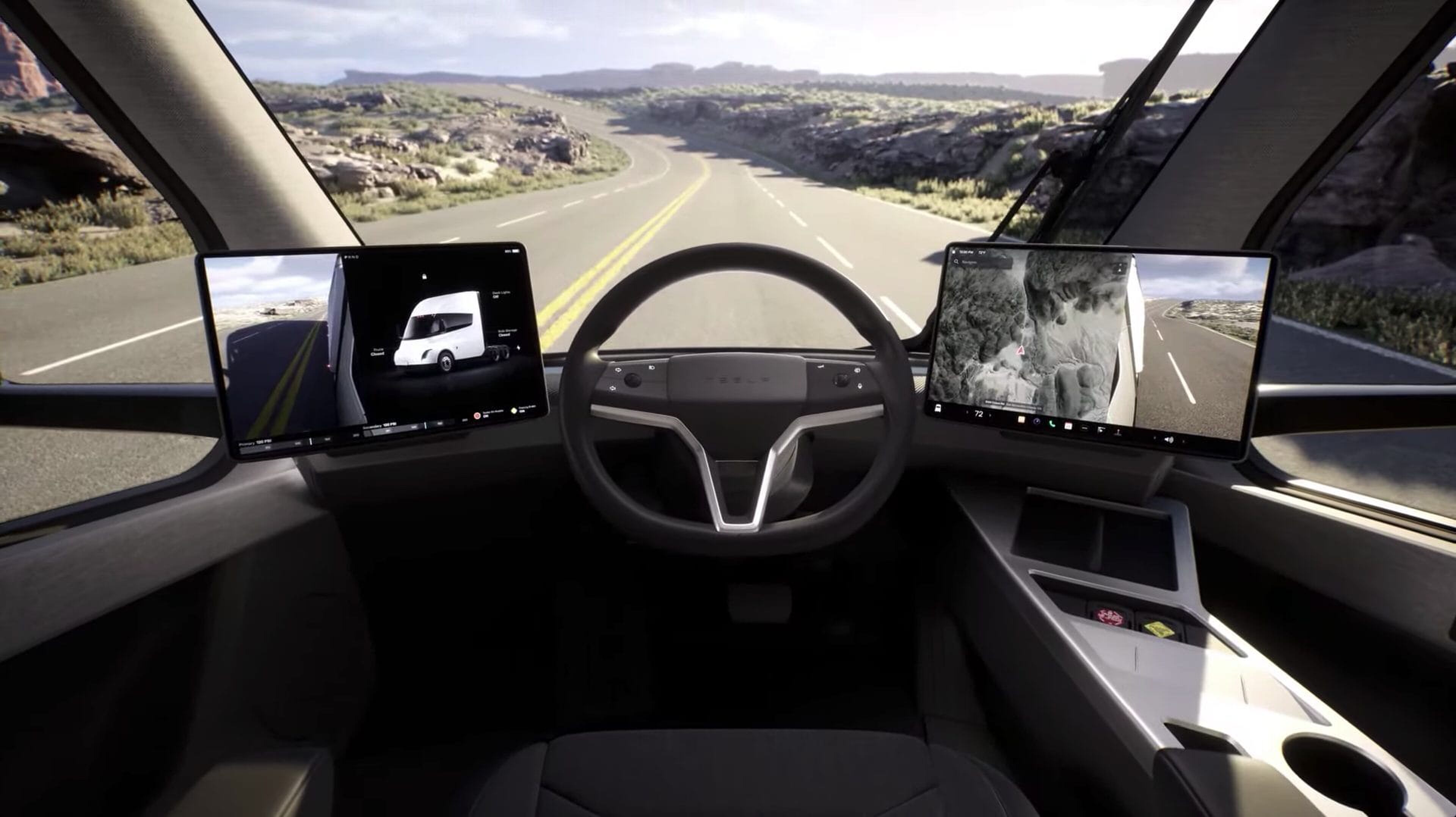 De Tesla Semi vrachtwagen