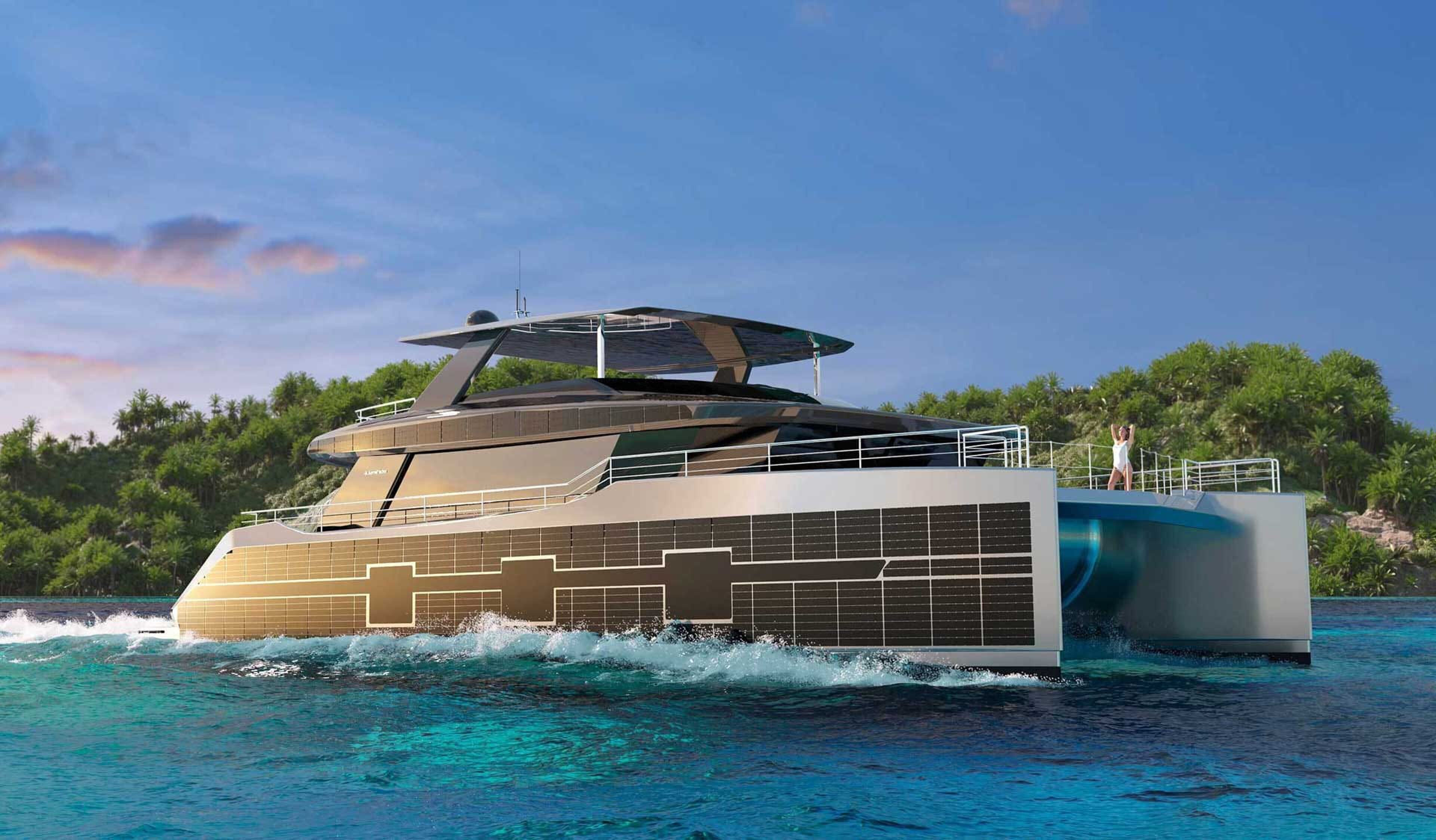 De Spaanse Formule 1-superster Fernando Alonso koopt een op maat gebouwde, volledig elektrische catamaran