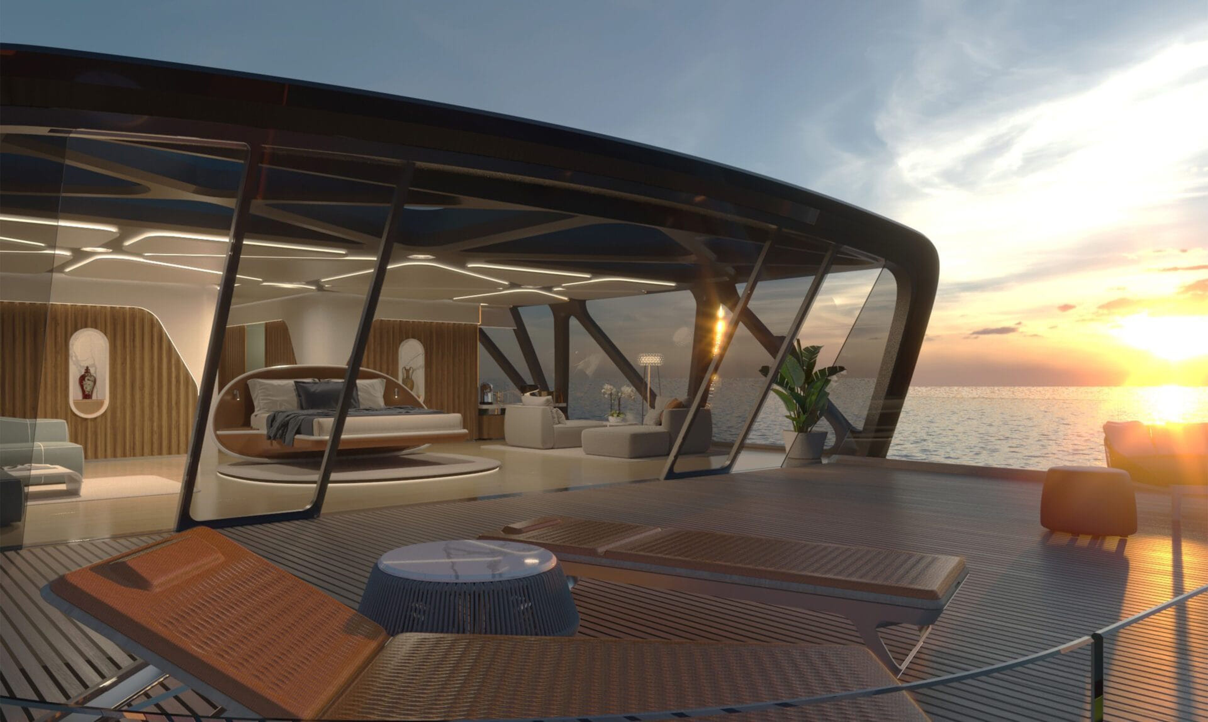 Pegasus lanceert revolutionair 3D superjachtconcept van 88 meter lang luxejacht