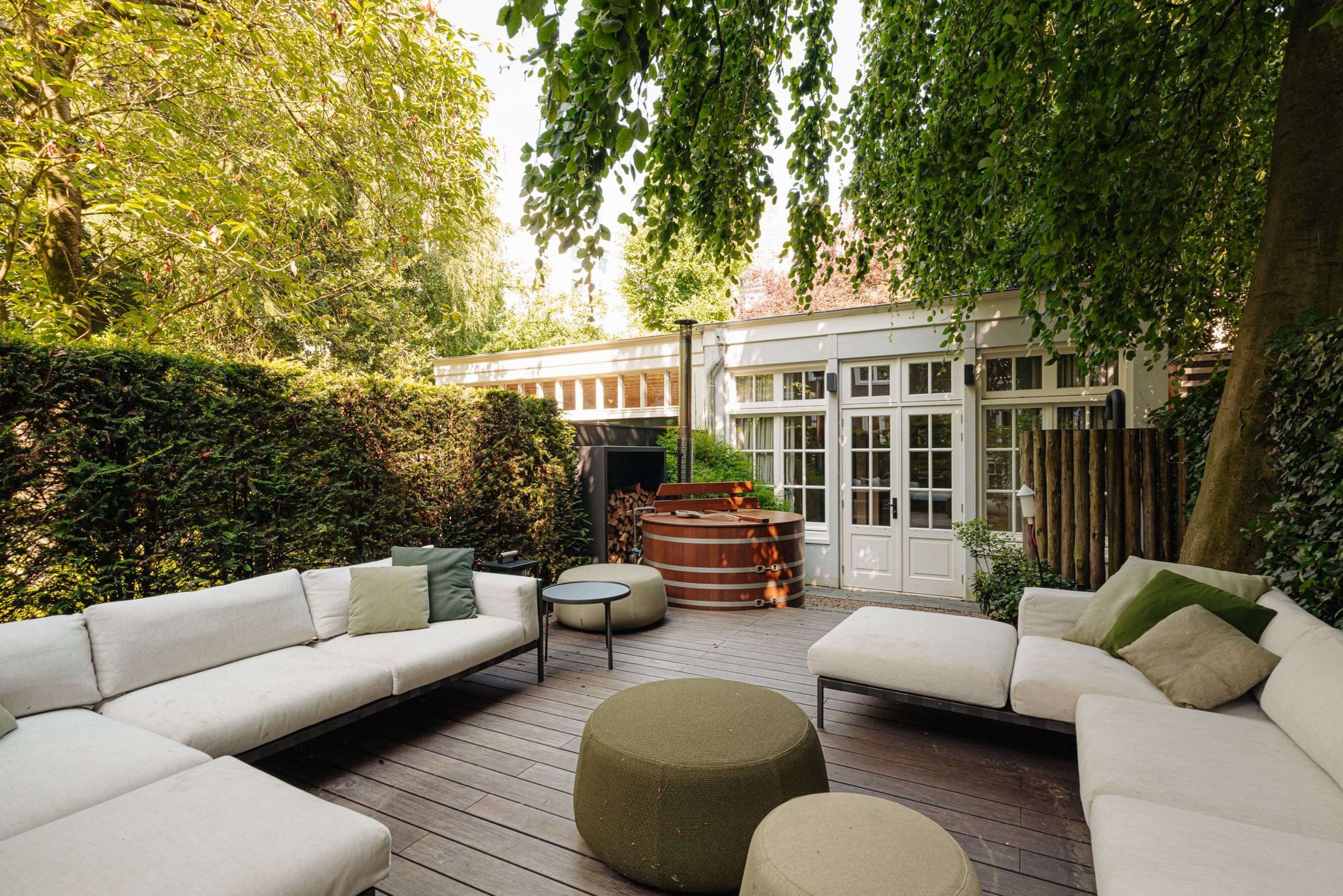 Tuin grachtenpand Amsterdam
