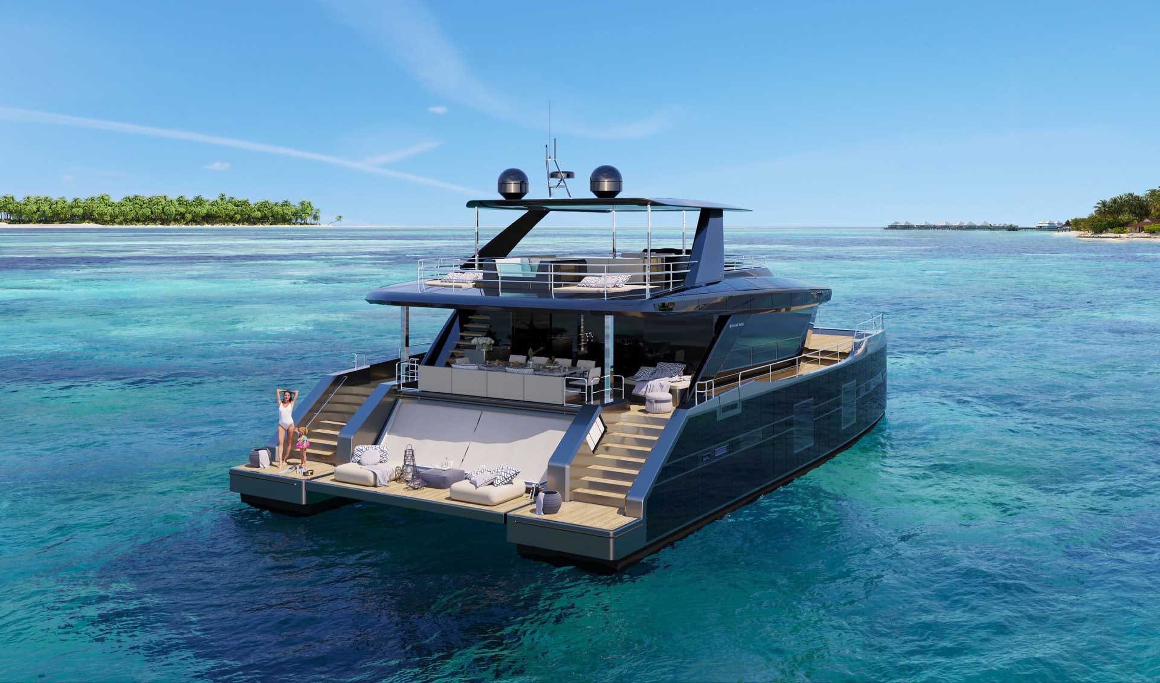 De Spaanse Formule 1-superster Fernando Alonso koopt een op maat gebouwde, volledig elektrische catamaran