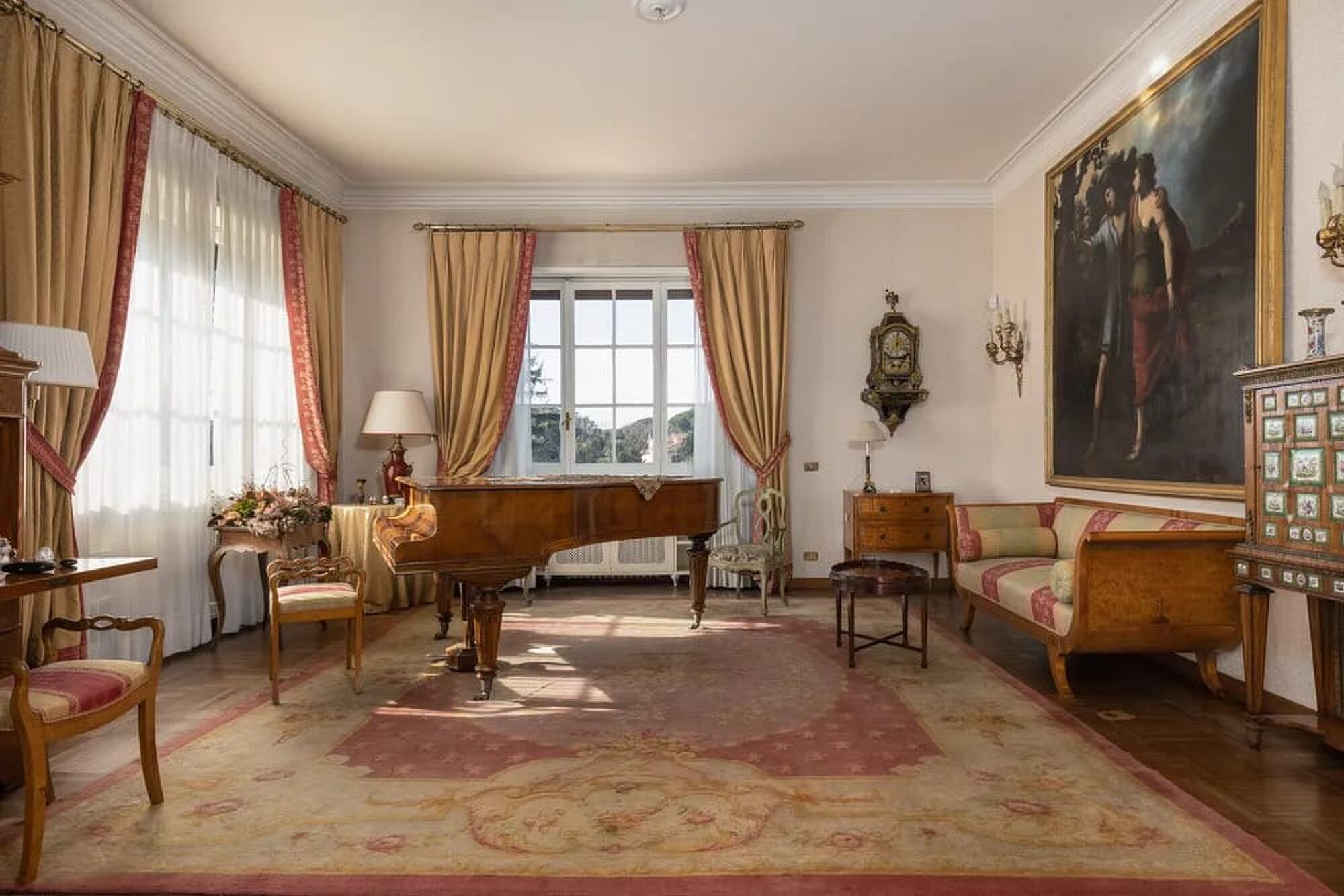 Woonkamer villa Rome 