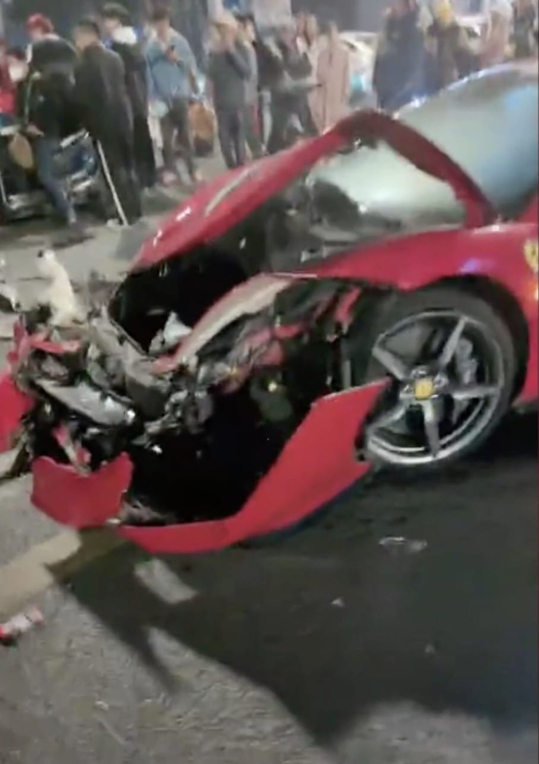Ferrari crash China