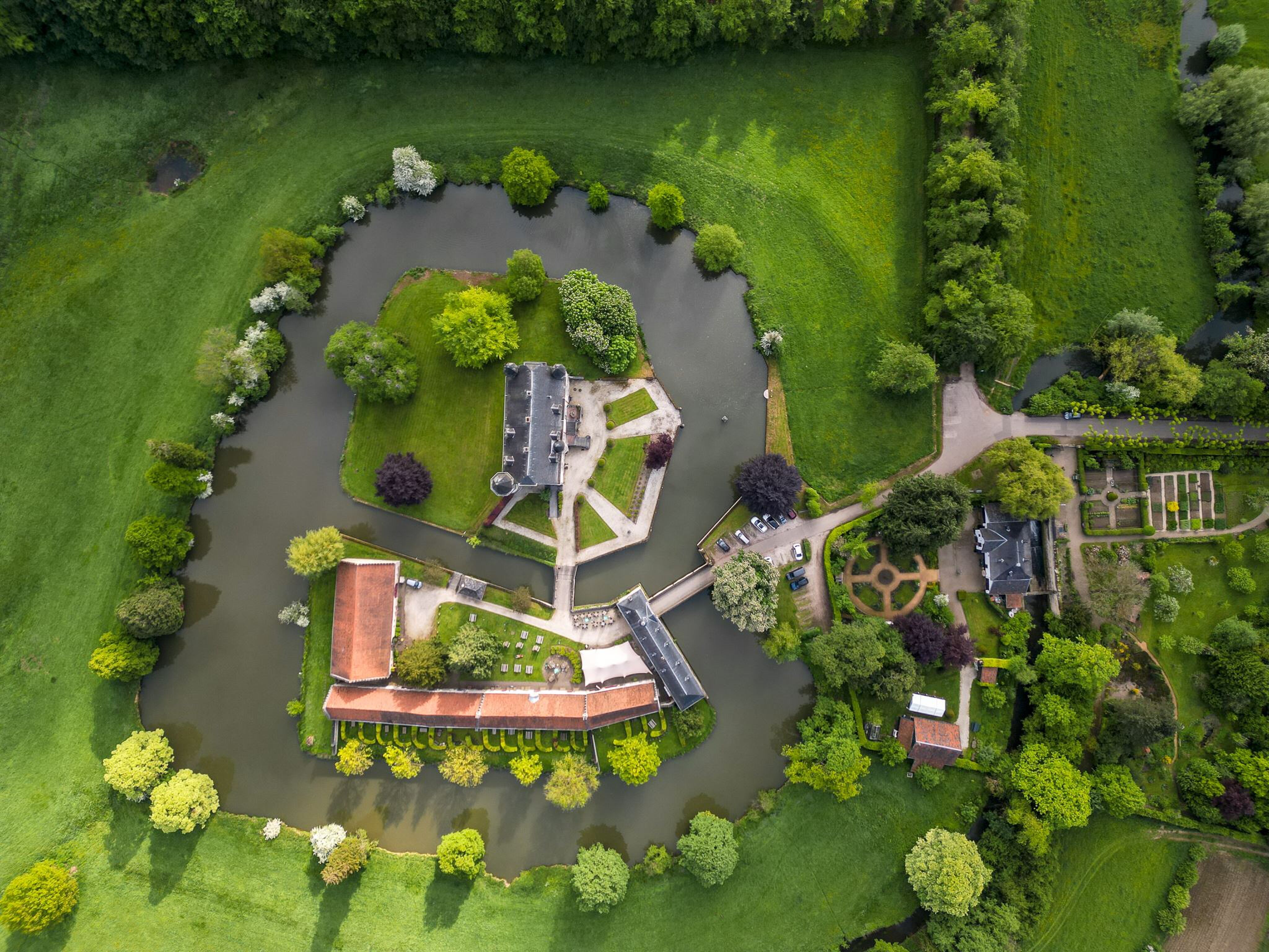 Overzicht kasteel Valkenburg
