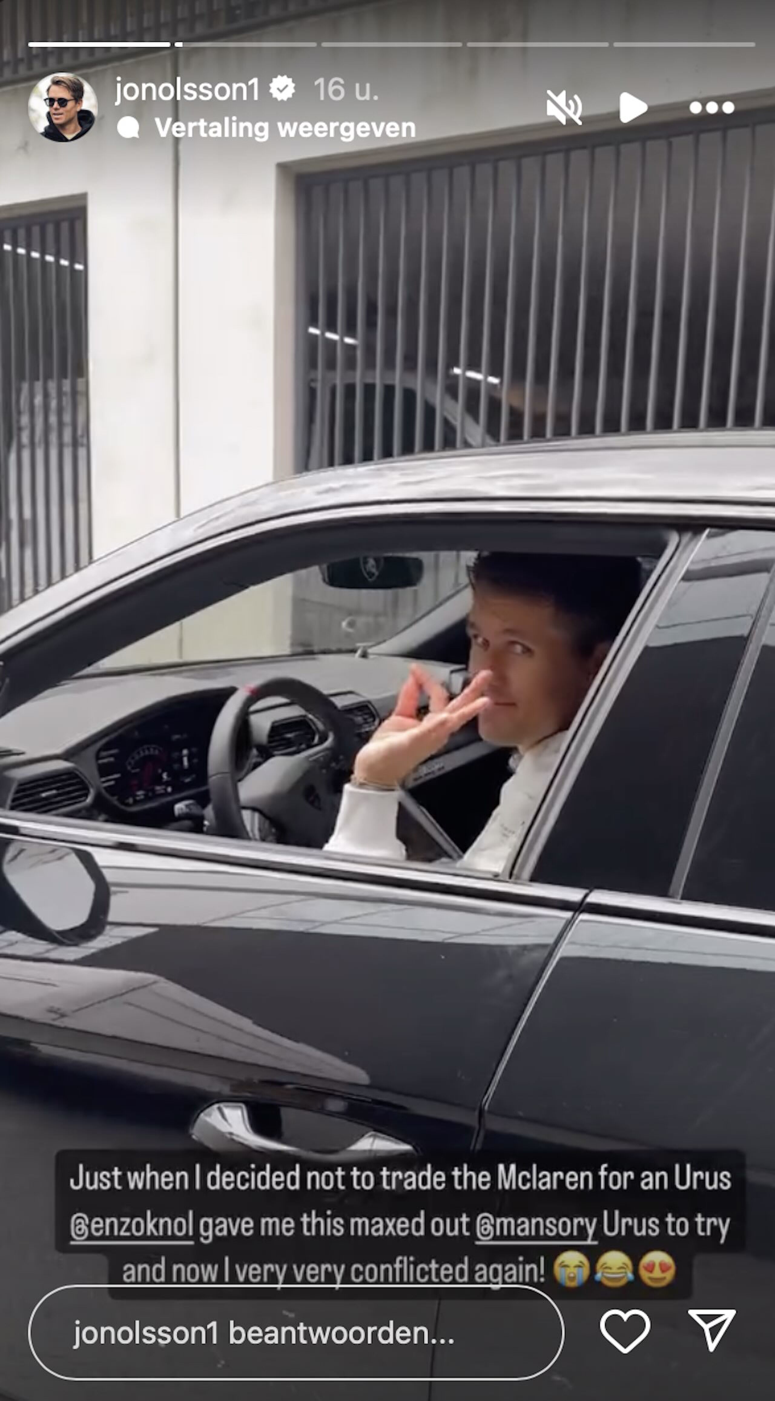 Jon Olsson Enzo Knol Lamborghini Urus