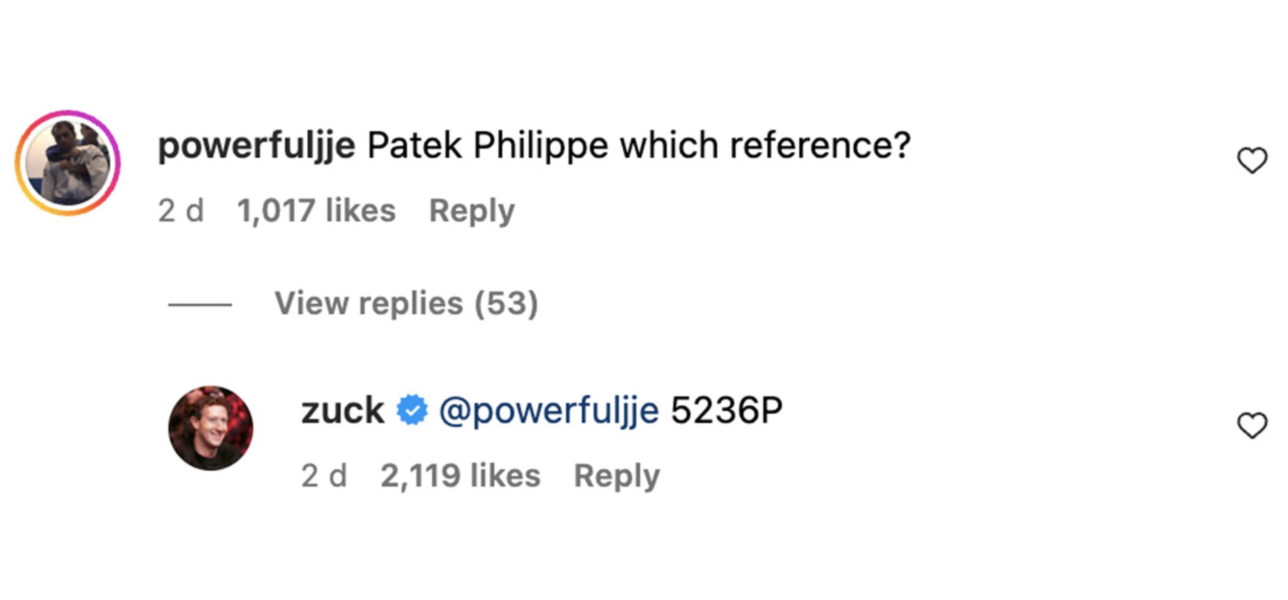 Mark Zuckerberg Patek Philippe