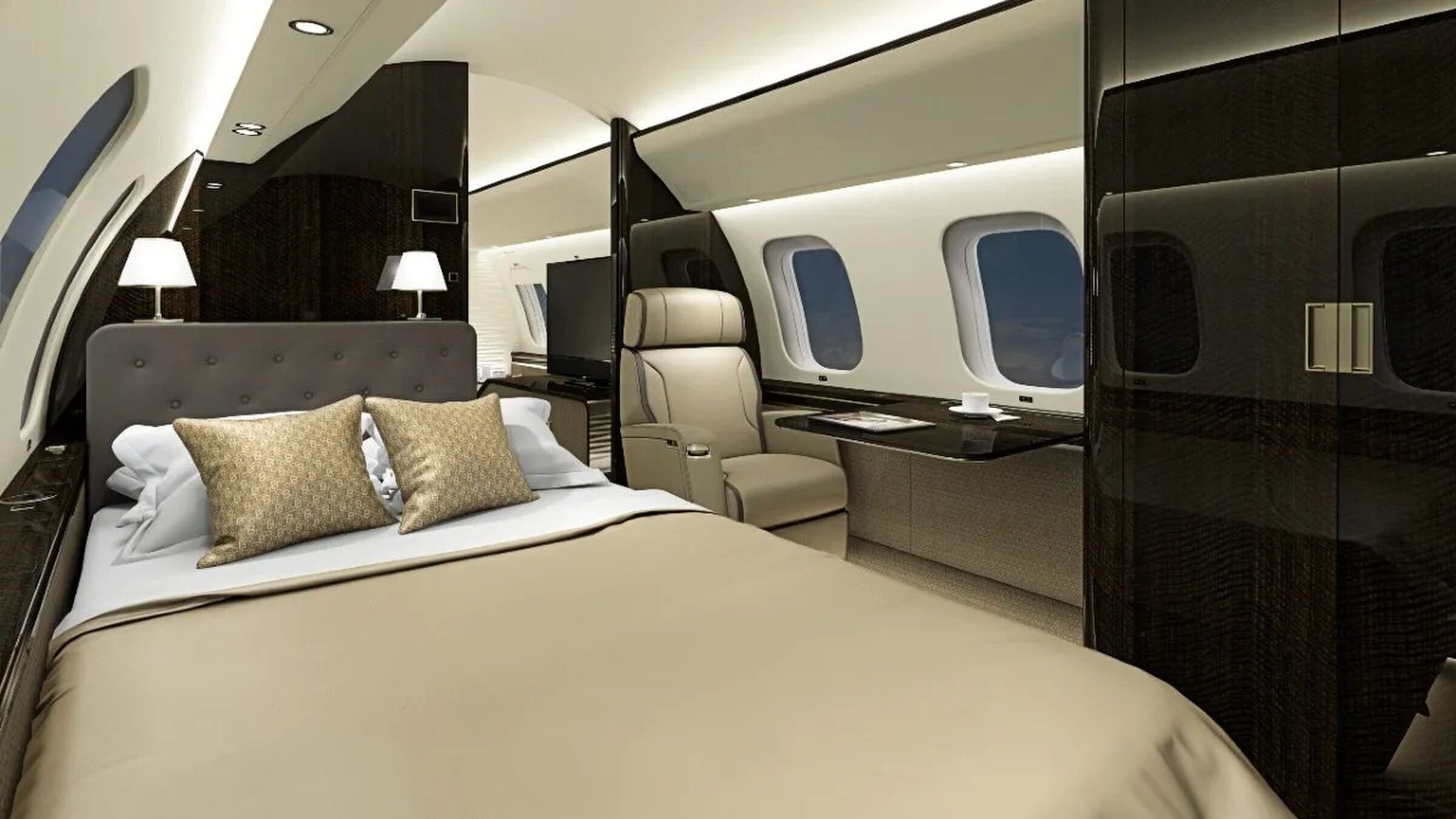 Het interieur van de nieuwe Bombardier Global 8000