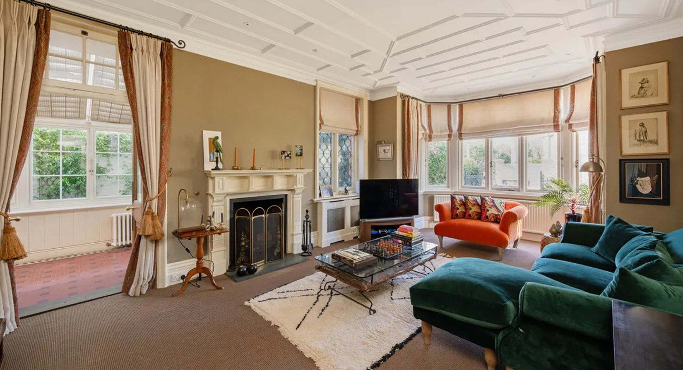 Het interieur van de woning van Charles Rolls, de mede-oprichter van Rolls-Royce