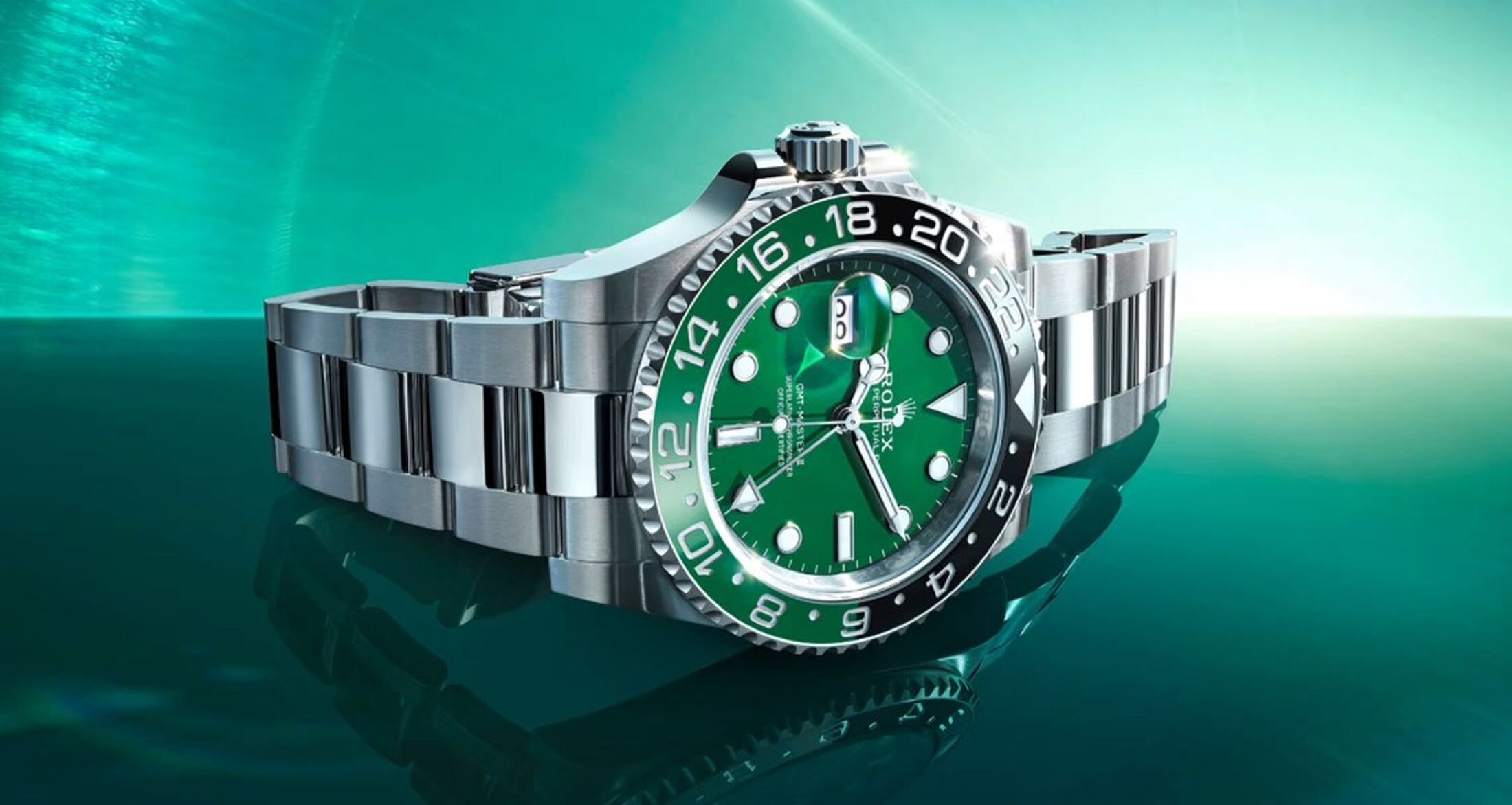 Een Rolex GMT-Master II met groene wijzerplaat, één van de nieuwe horloges in 2025
