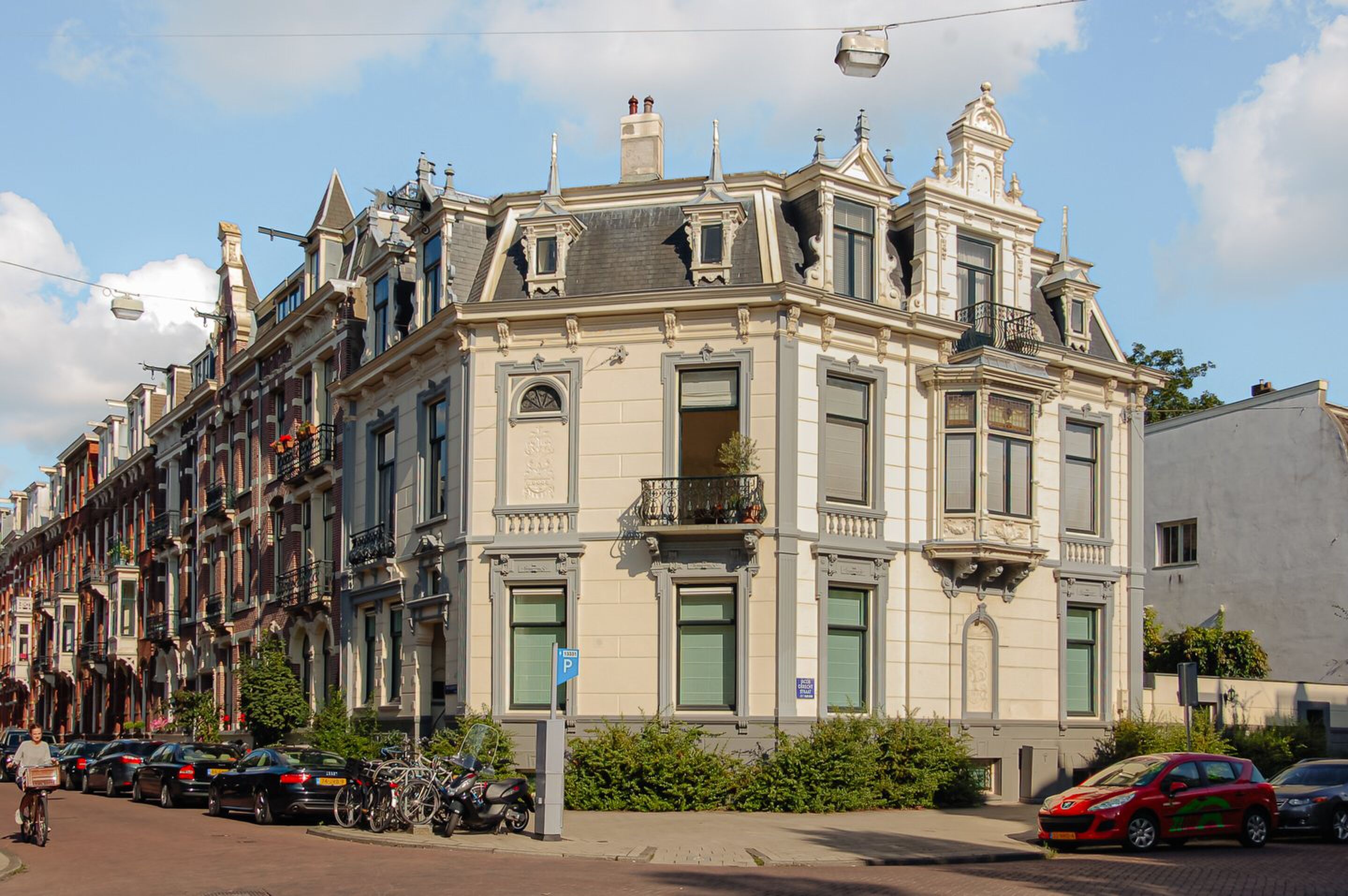 Buitenaanzicht van de woning van Fokke de Jong in Amsterdam