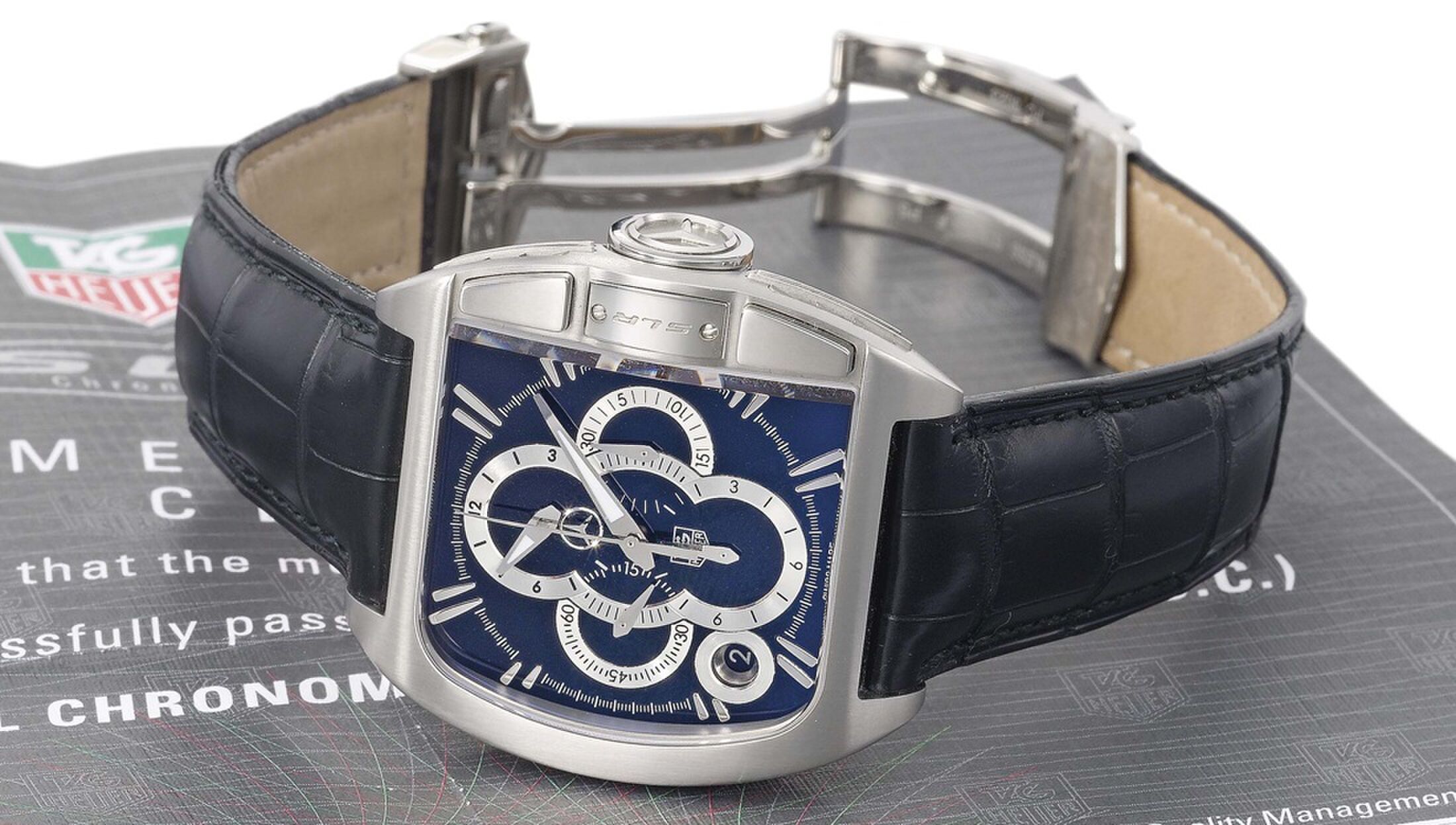 Het in de Mercedes-SLR McLaren aangetroffen TAG Heuer-horloge