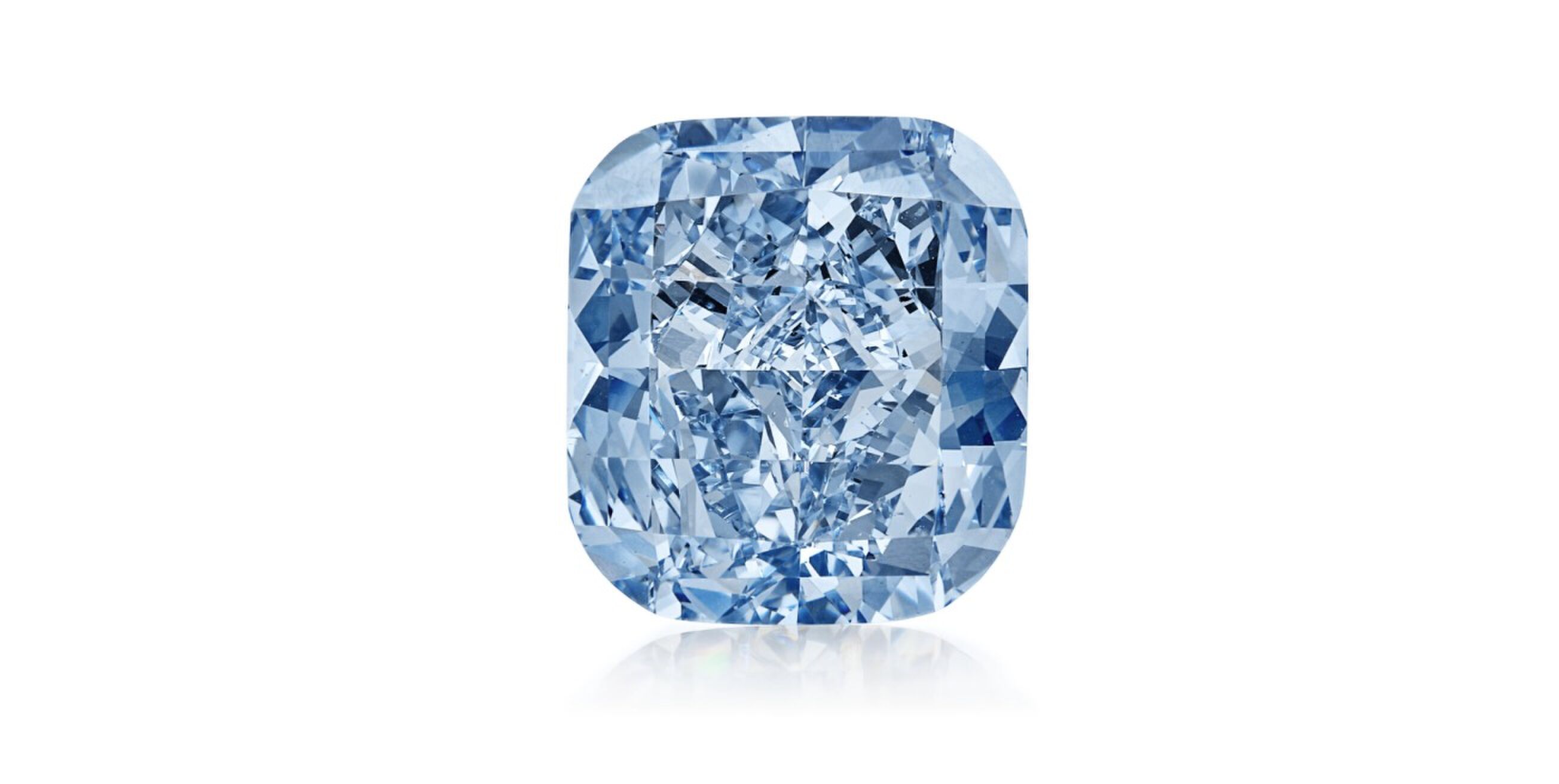 De zeldzame blauwe diamant The Mediterranean Blue leverde € 19 miljoen op
