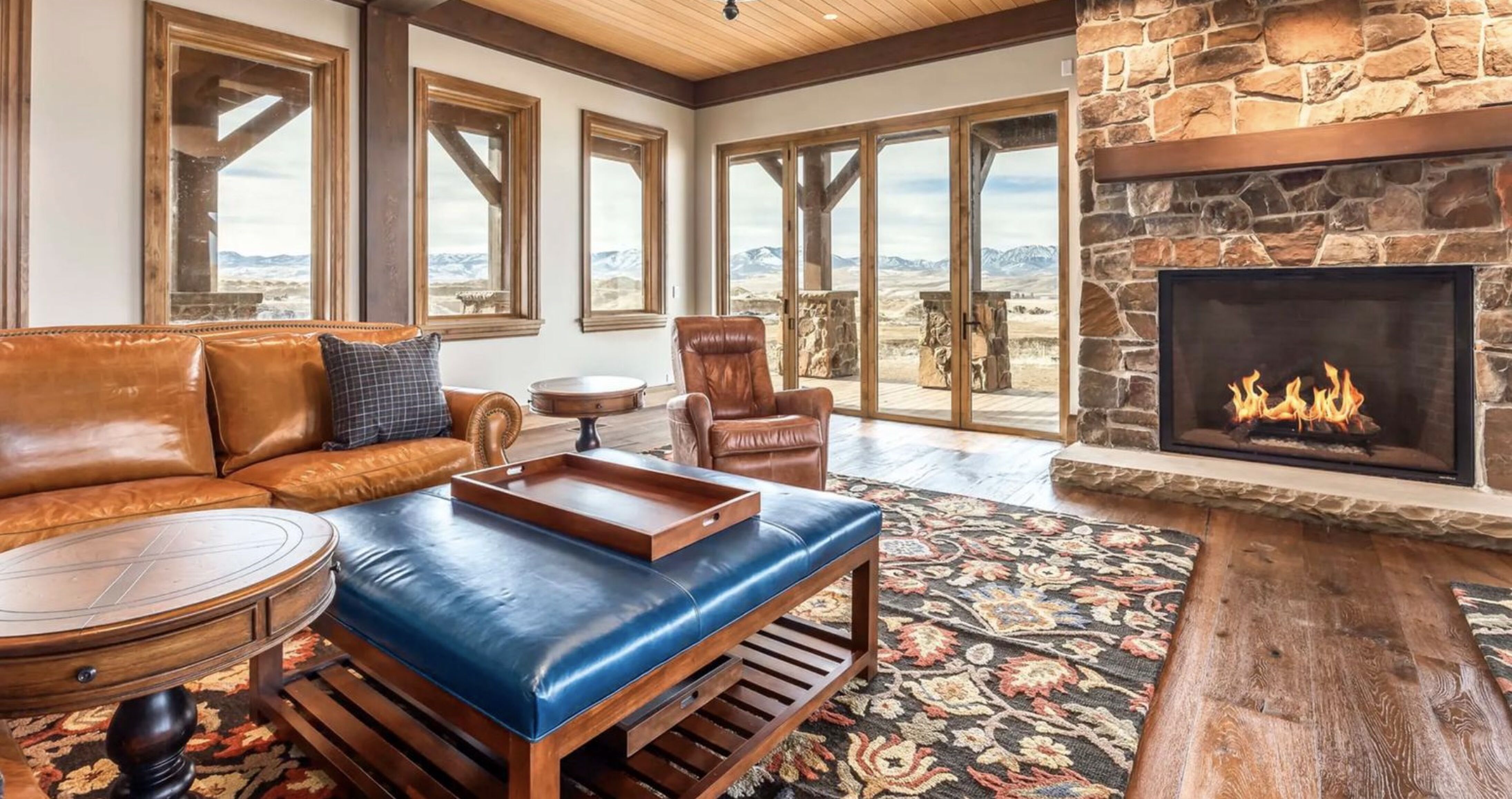 Eén van de vele kamers in het landgoed in Utah