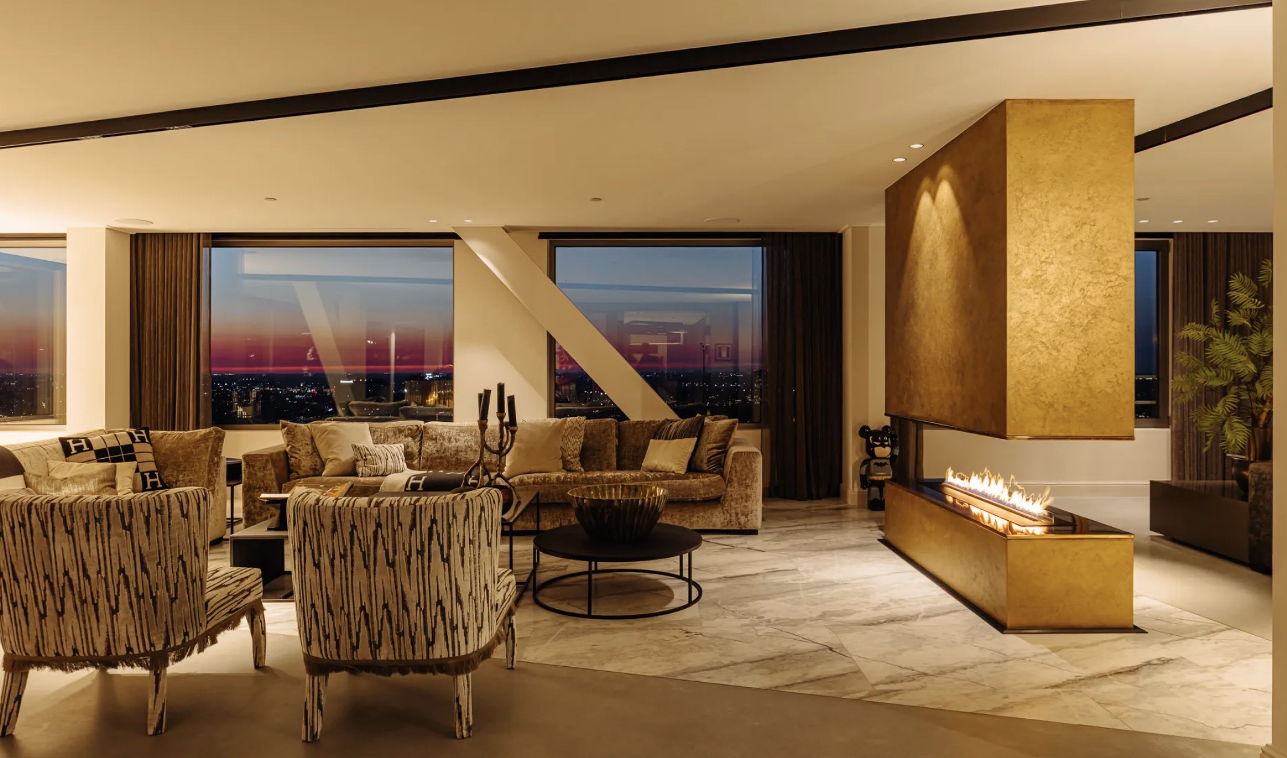Het penthouse van Memphis Depay in Rotterdam
