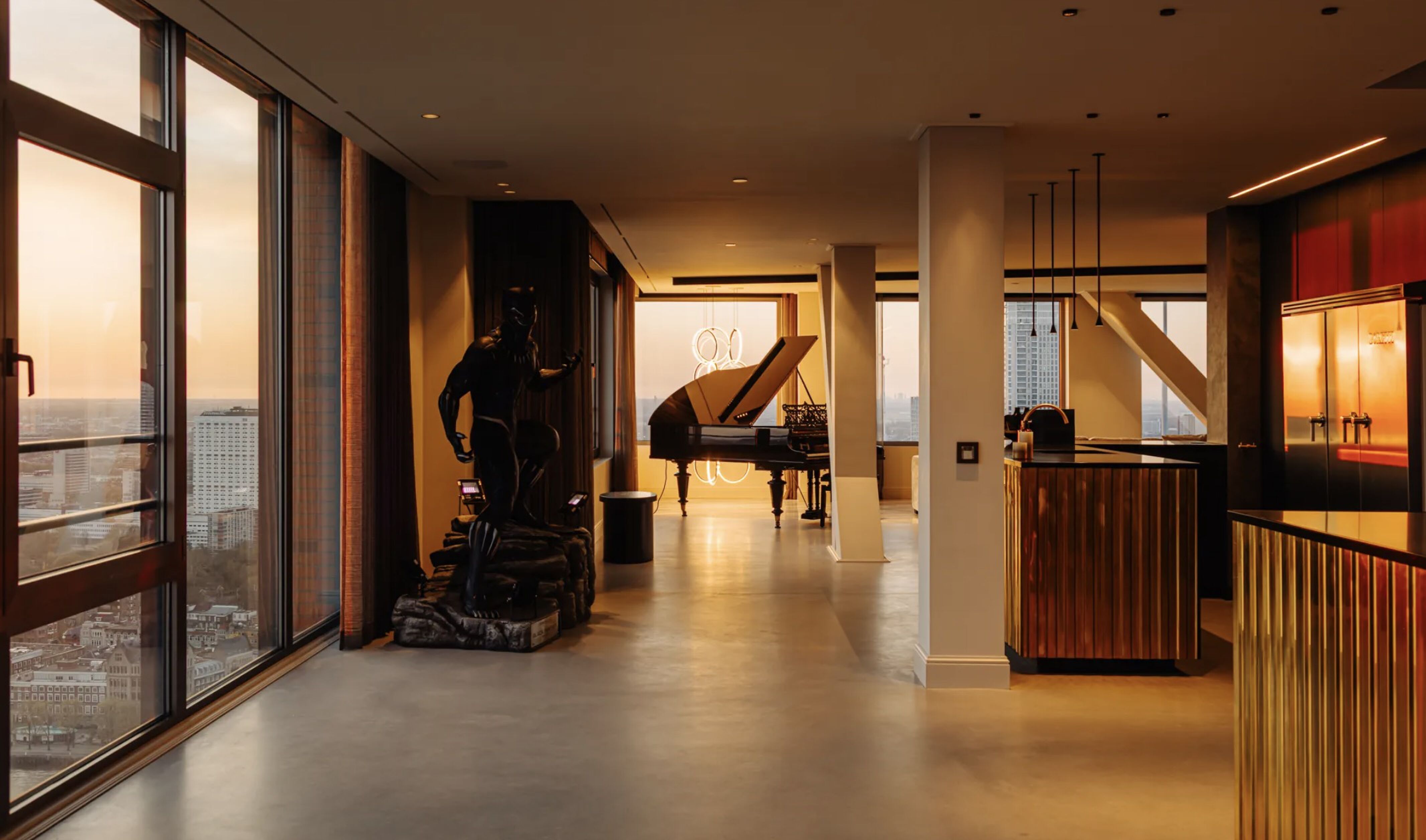 Het penthouse van Memphis Depay in Rotterdam