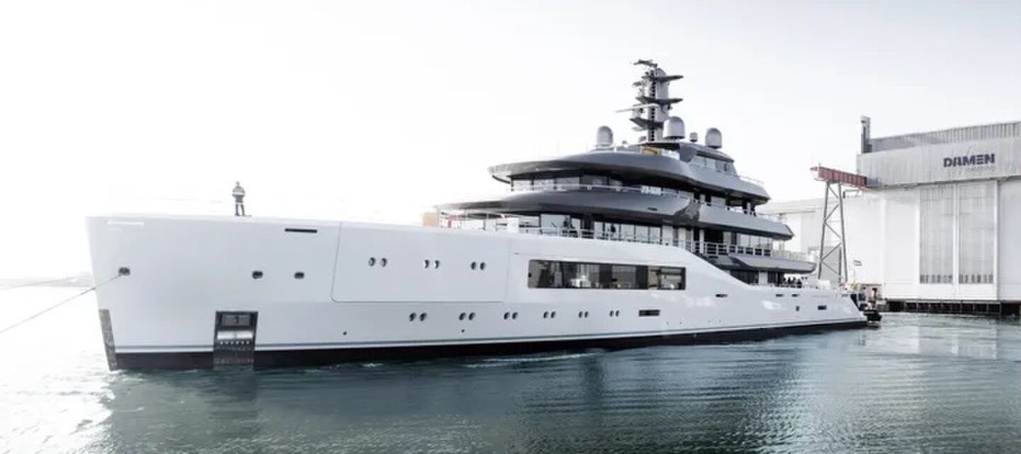 Het nieuwe 80 meter lange superjacht van Amels