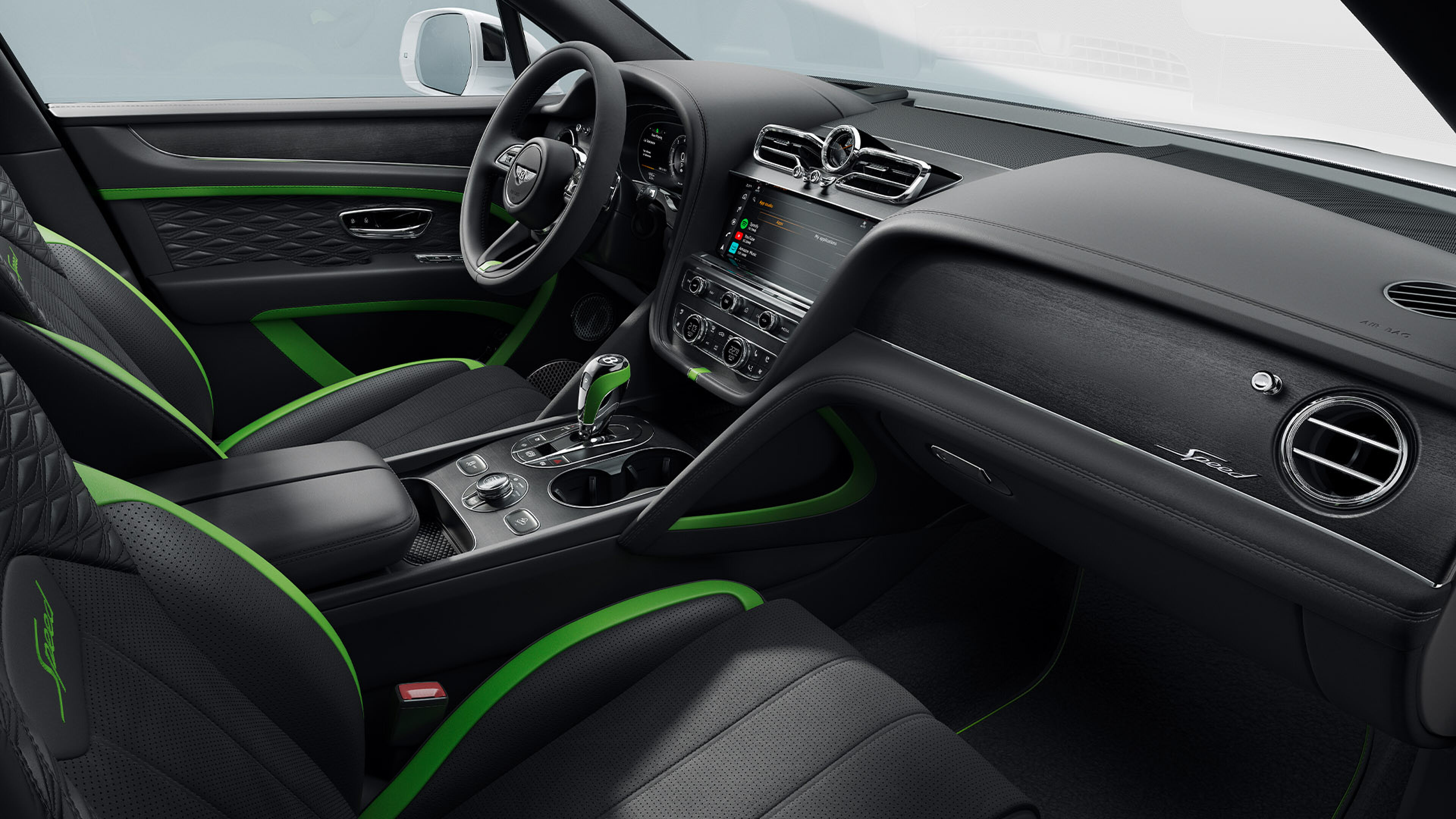 Het interieur van de nieuwe Bentley Bentayga Speed