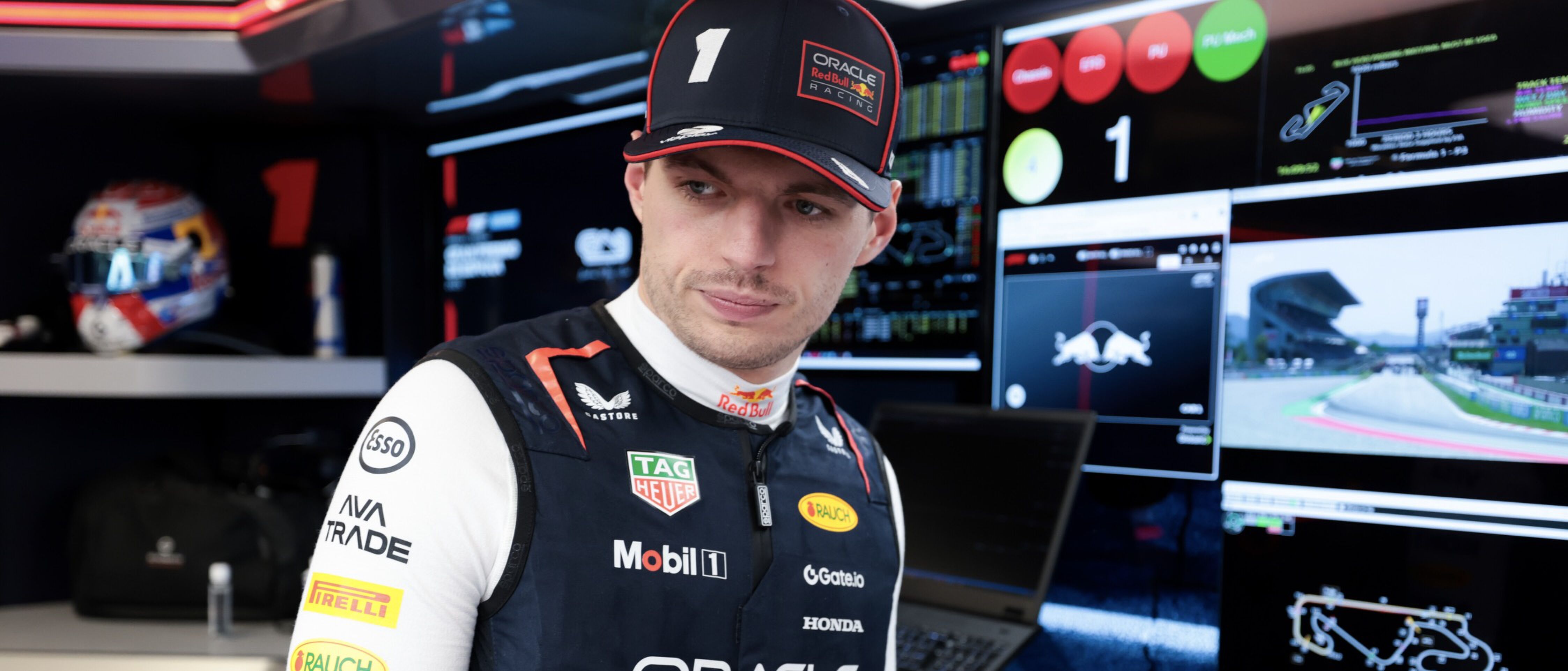 Max Verstappen tijdens het raceweekend in Barcelona