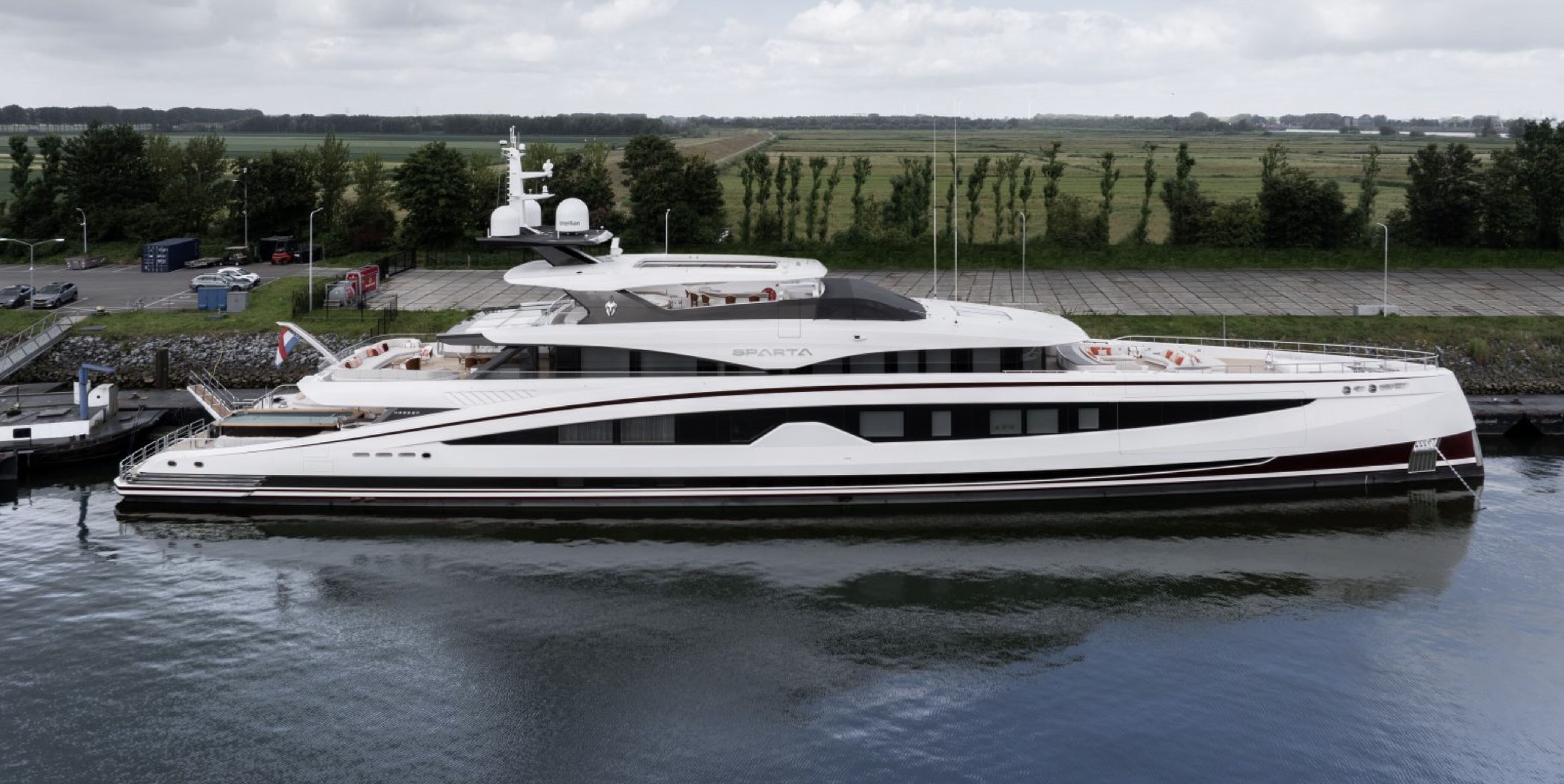 Het superjacht Sparta, het grootste stalen superjacht van Heesen Yachts ooit