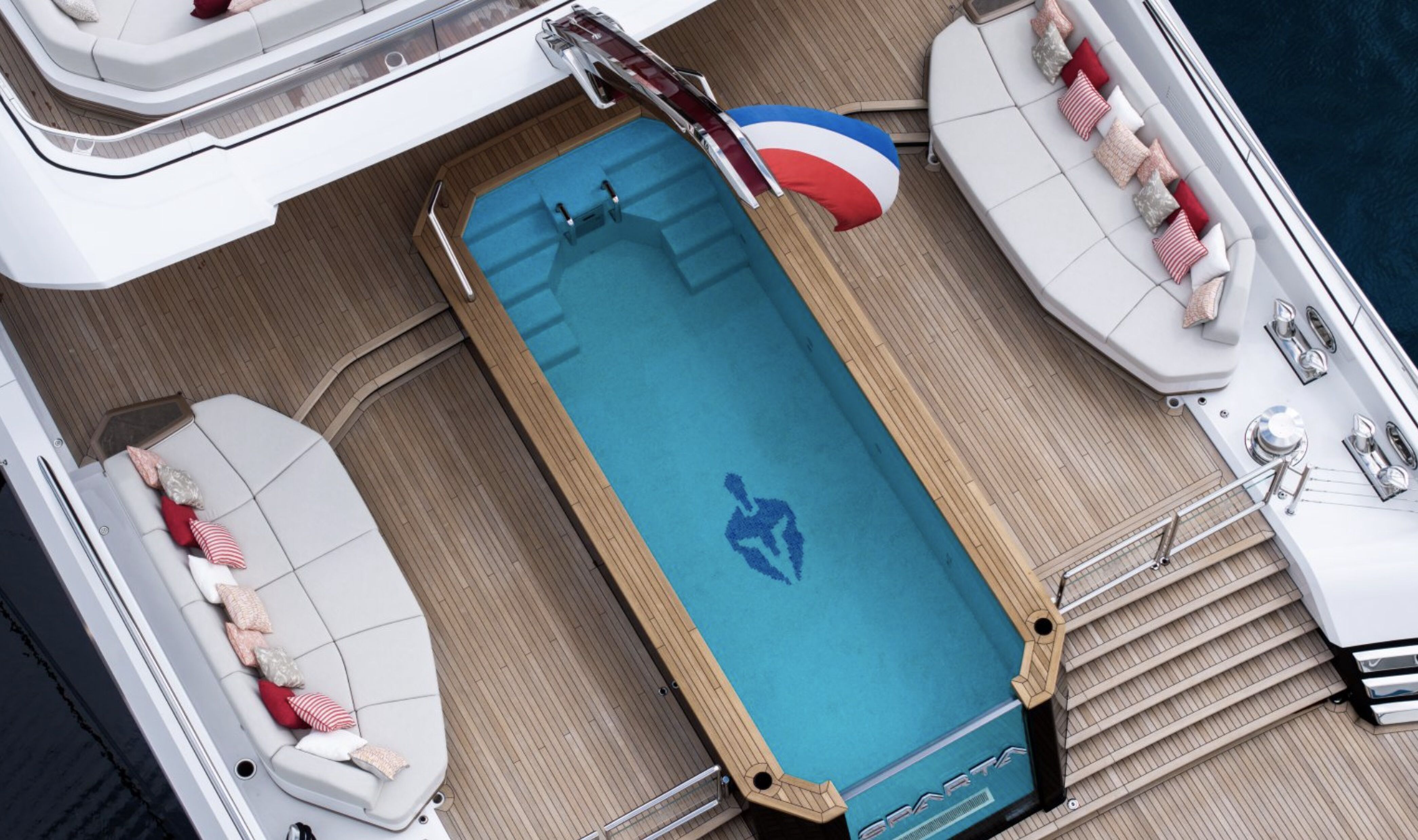 Het superjacht Sparta, het grootste stalen superjacht van Heesen Yachts ooit