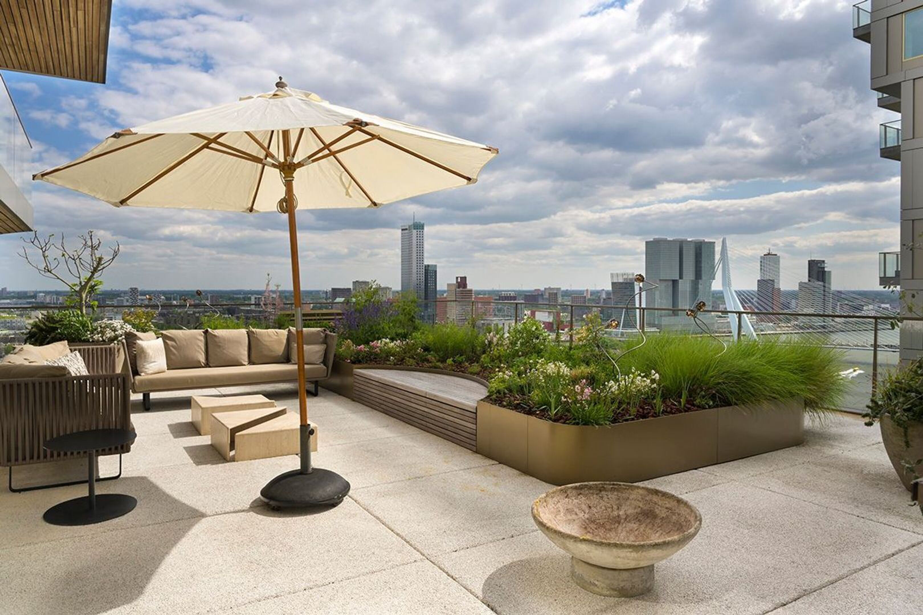 Het penthouse van Peter Goedvolk in Rotterdam