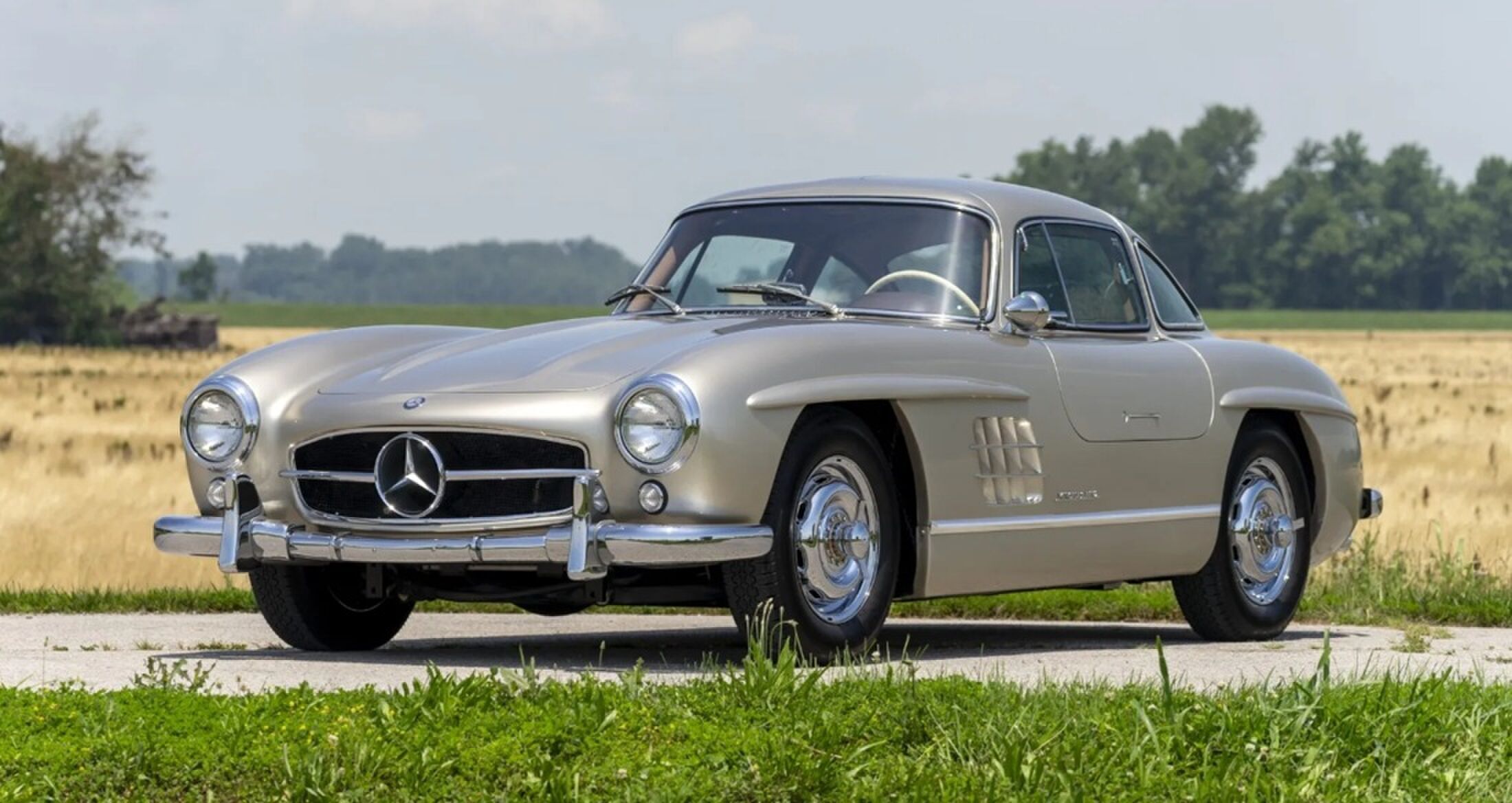 De nagemaakte Mercedes 300SL Gullwing.