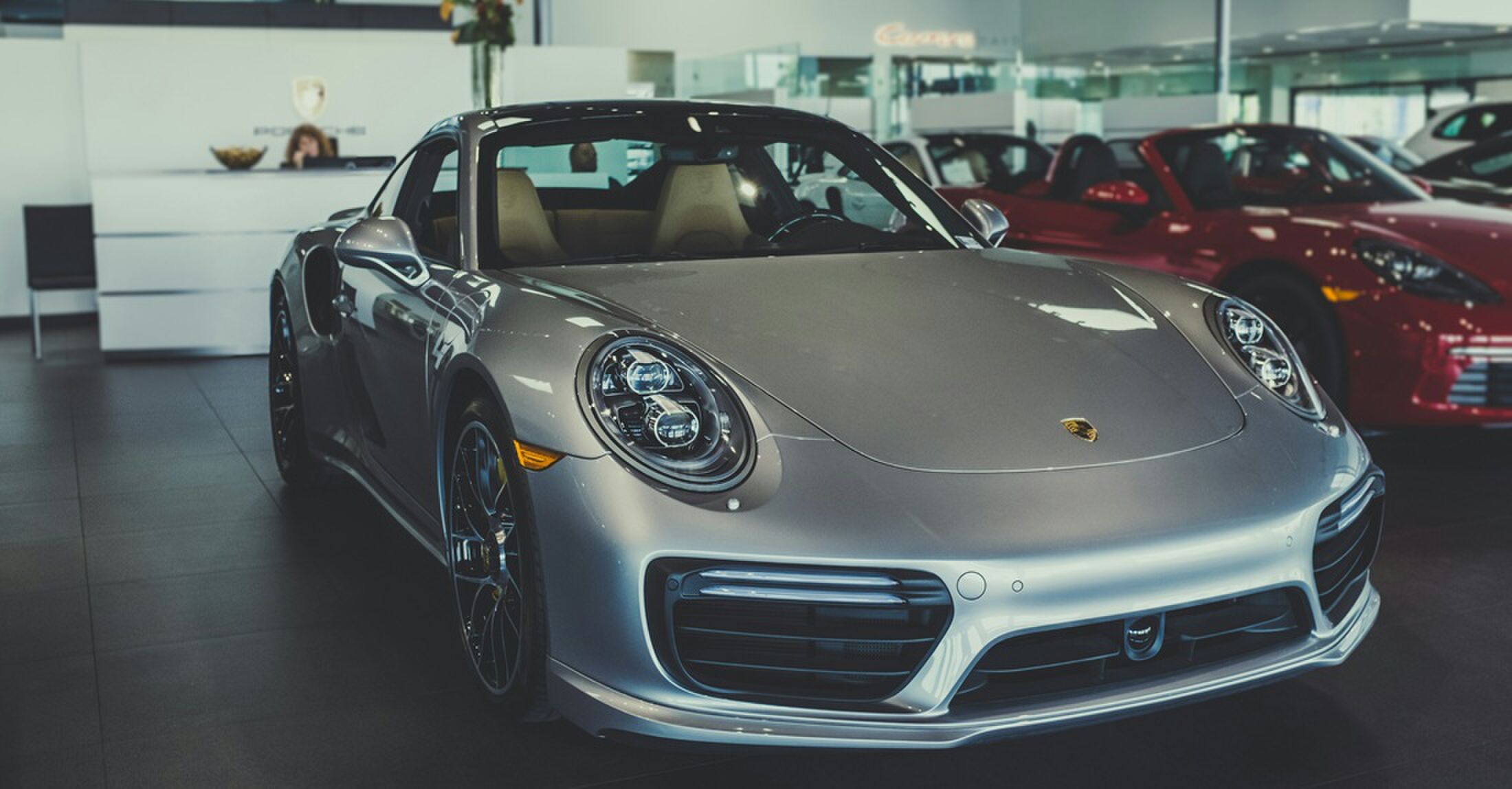 Een auto van Porsche