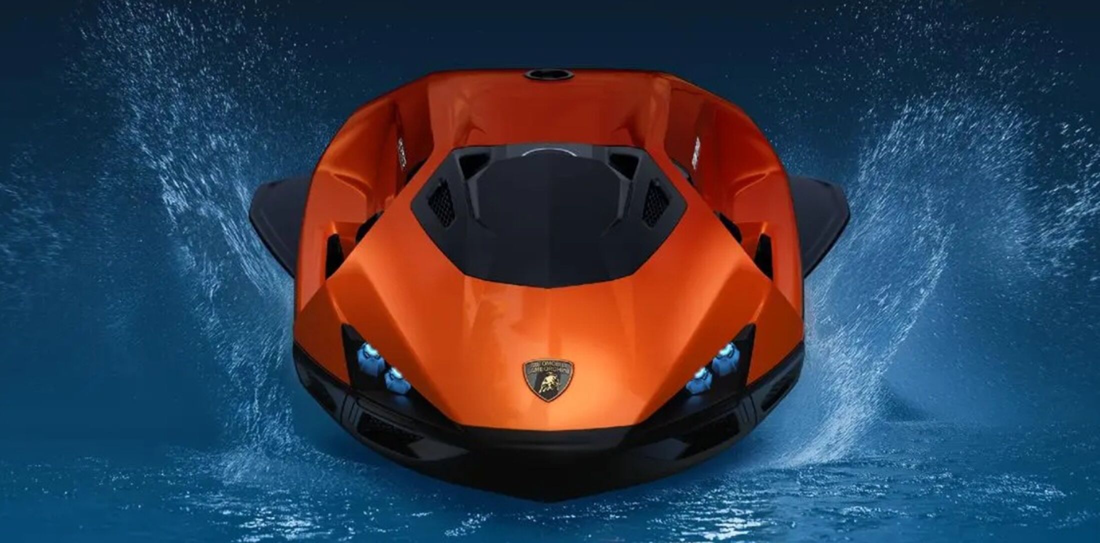 De onderwaterscooter van Lamborghini.