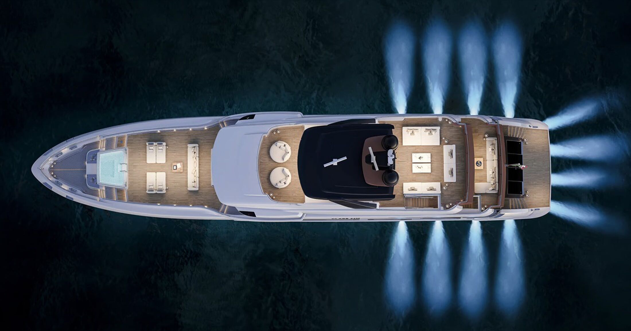 Het nieuwe superjacht van Benetti.