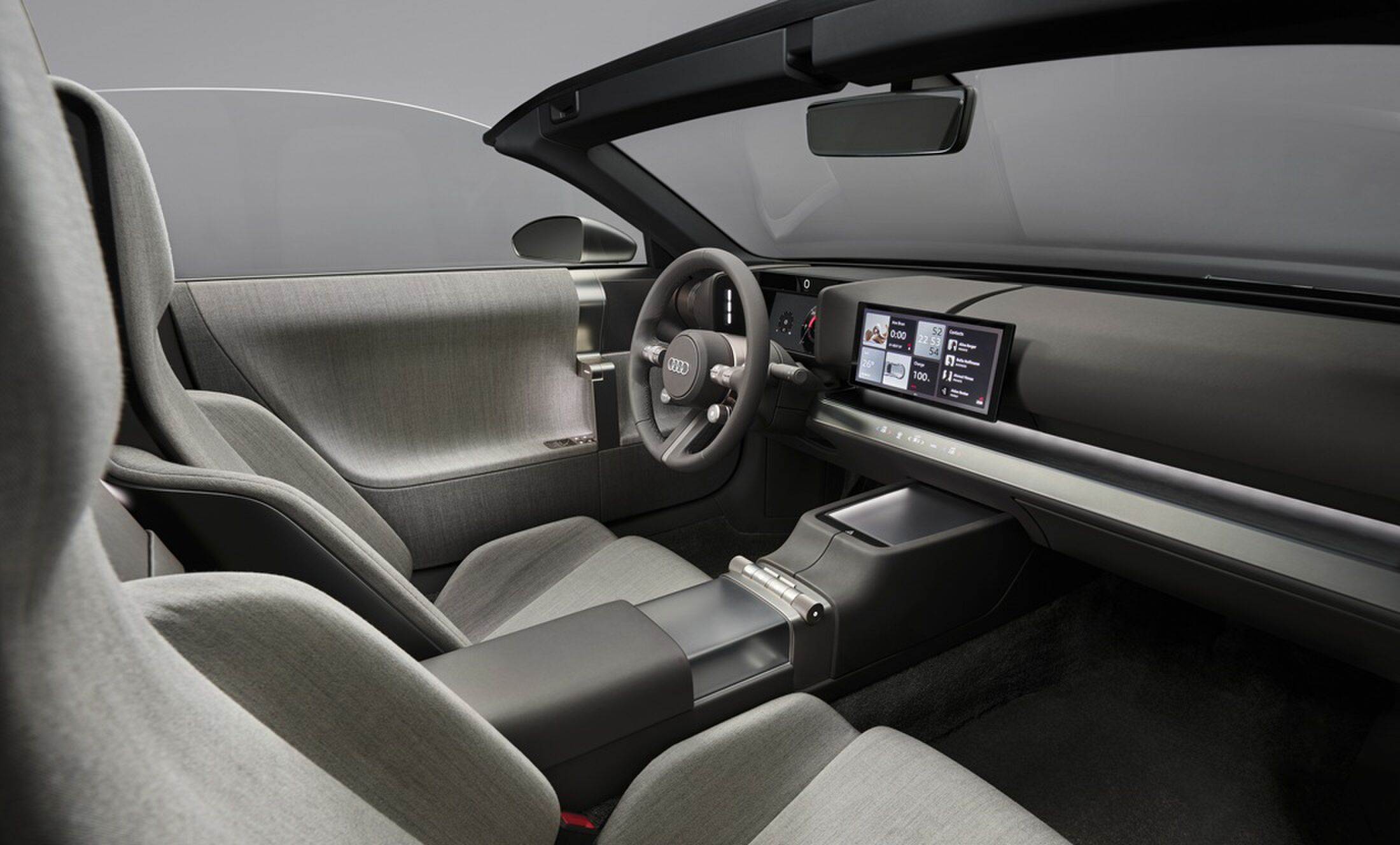 Het minimalistische interieur van de Concept C.