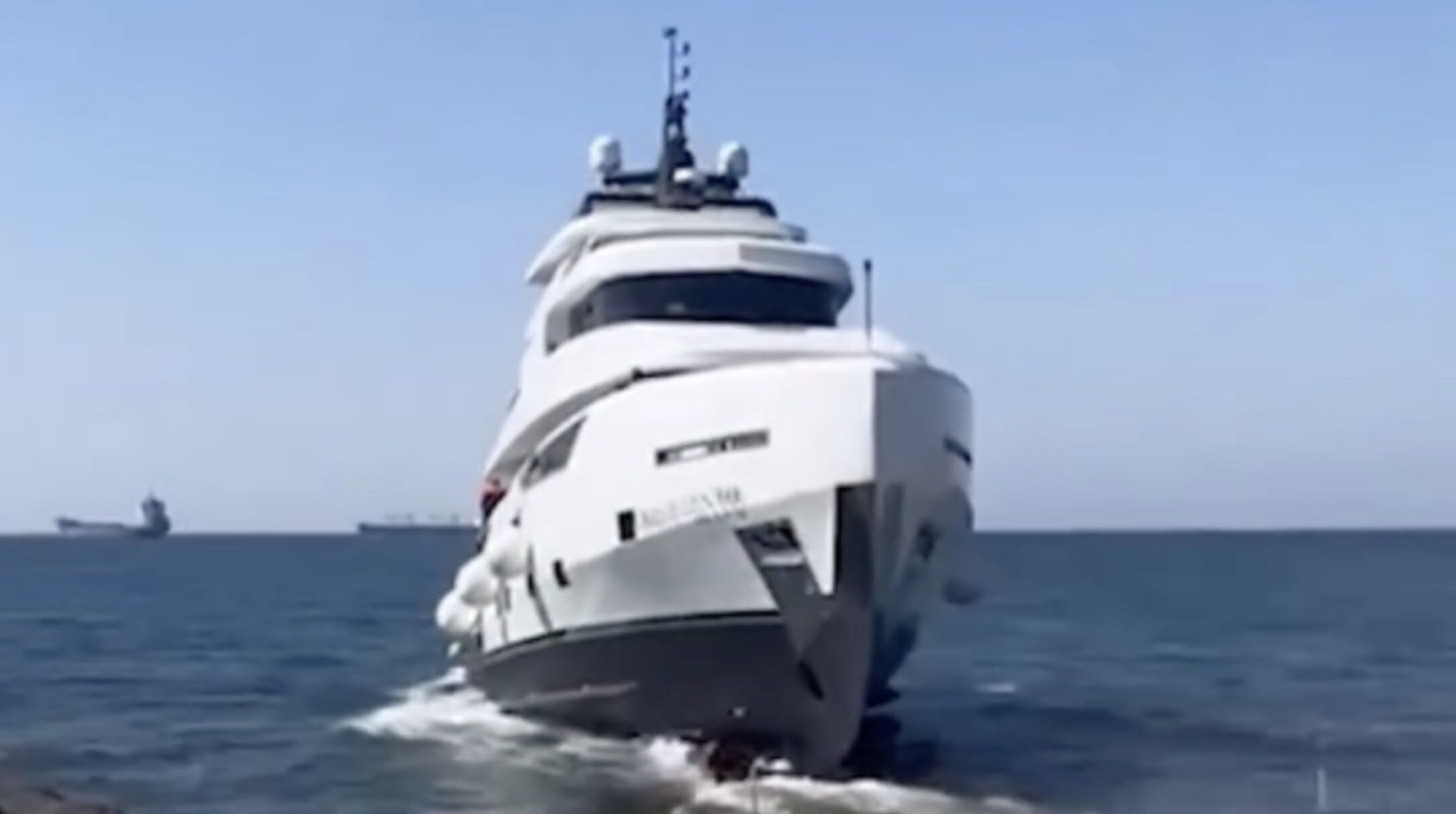 Het jacht Dolce Vento dat gezonken is voor de kust van Turkije