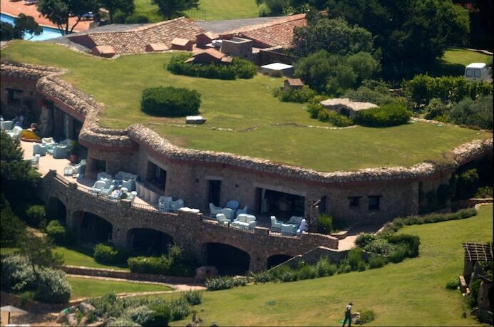 De villa van Silvio Berlusconi op Sardinië