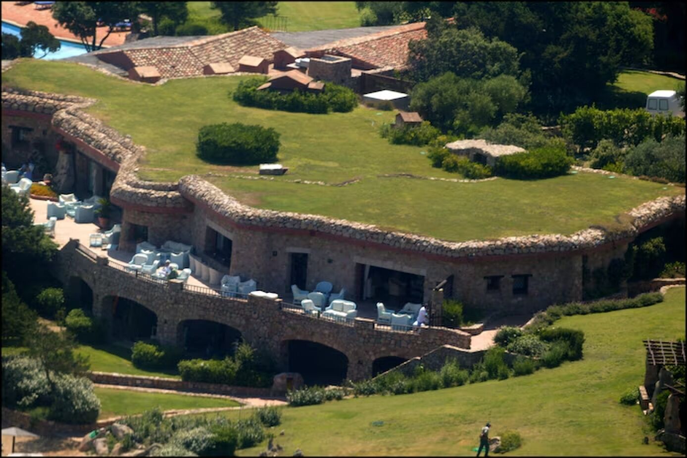 De villa van Silvio Berlusconi op Sardinië